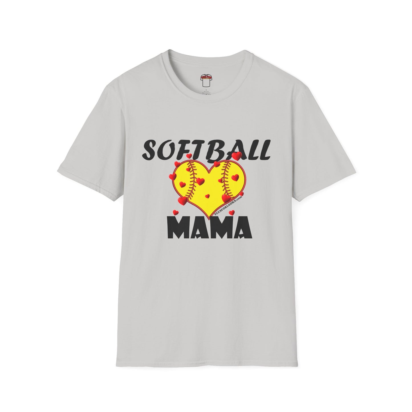 Softball Mama Love T-Shirt | Perfect Gift for Sporty Moms