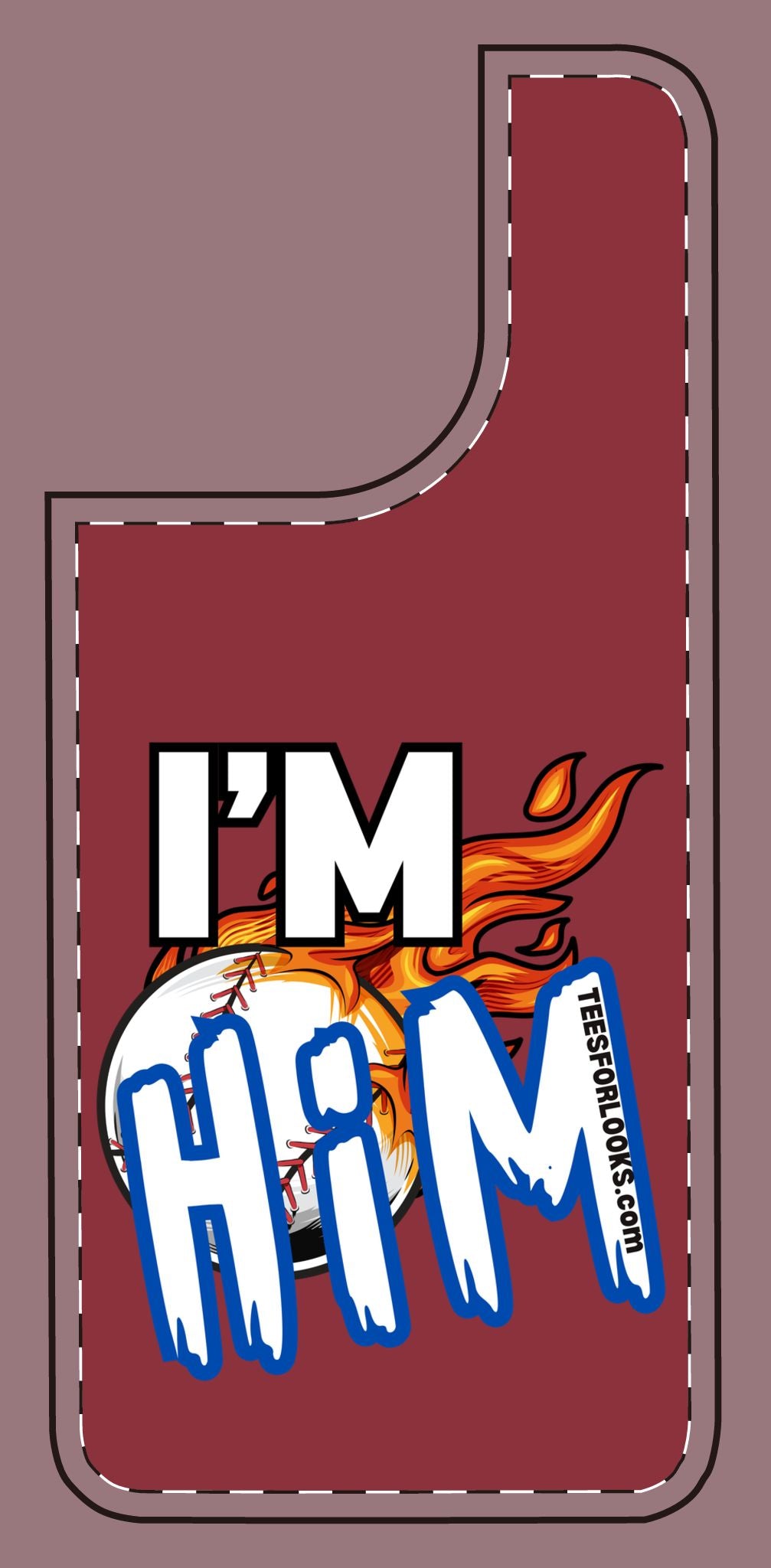 I'm Him Silicone Phone Case - Bold & Fun Design for Sports Lovers