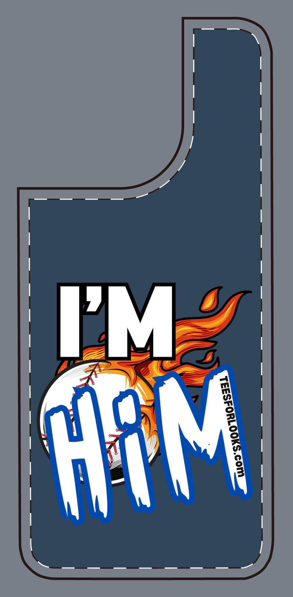 I'm Him Silicone Phone Case - Bold & Fun Design for Sports Lovers