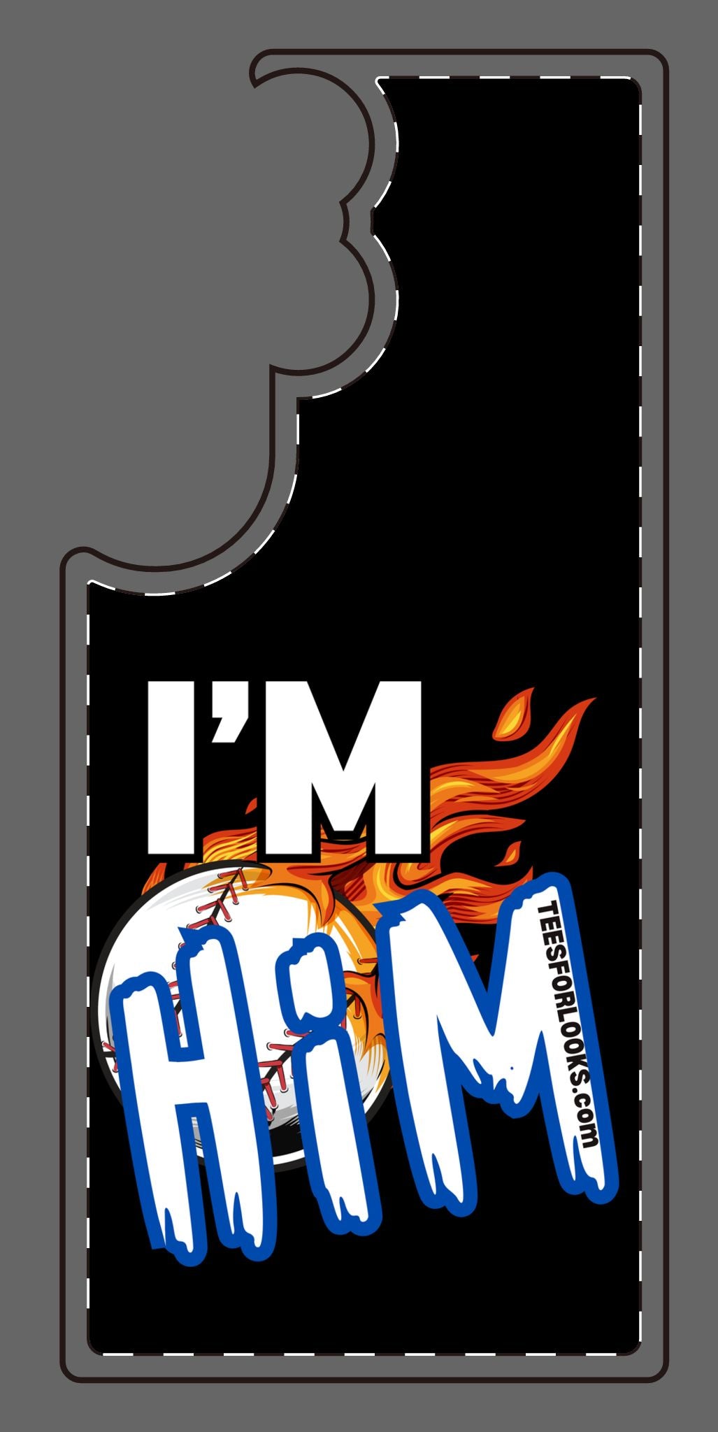 I'm Him Silicone Phone Case - Bold & Fun Design for Sports Lovers