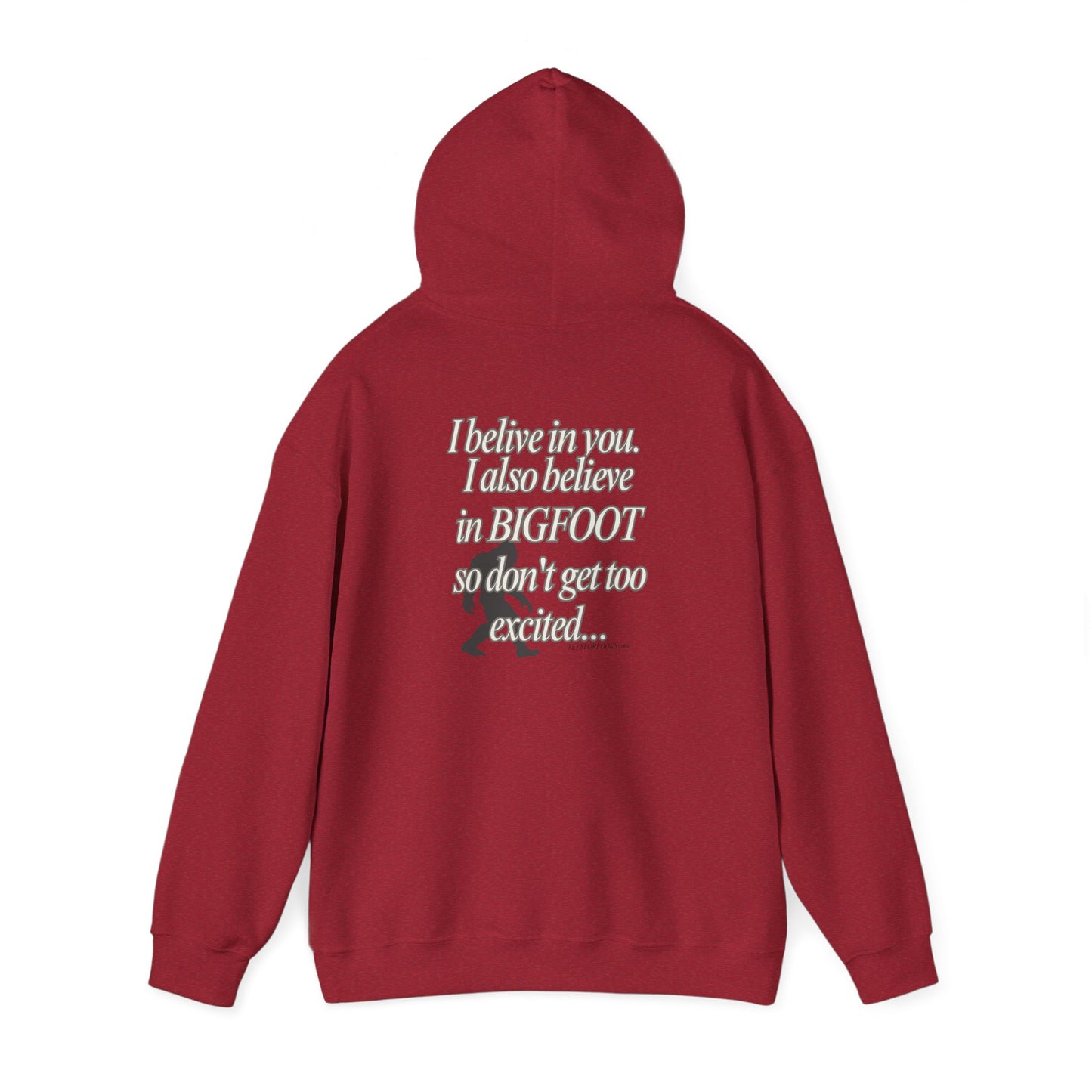 Bigfoot Believer Unisex Hoodie - Fun & Comfy Heavy Blend Sweatshirt for Wilderness Lovers