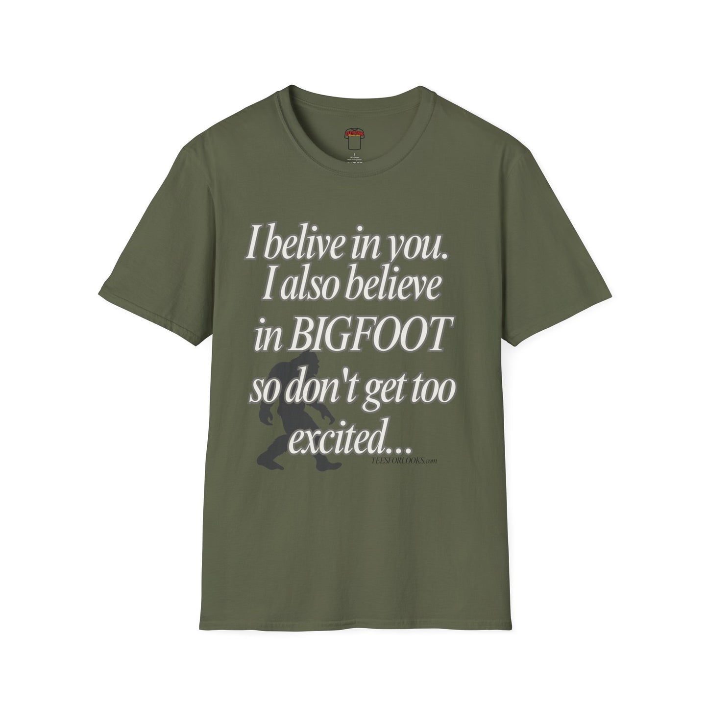 Funny Bigfoot Believer Unisex Softstyle T-Shirt