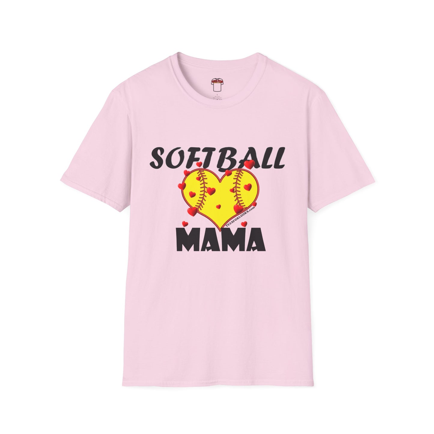 Softball Mama Love T-Shirt | Perfect Gift for Sporty Moms