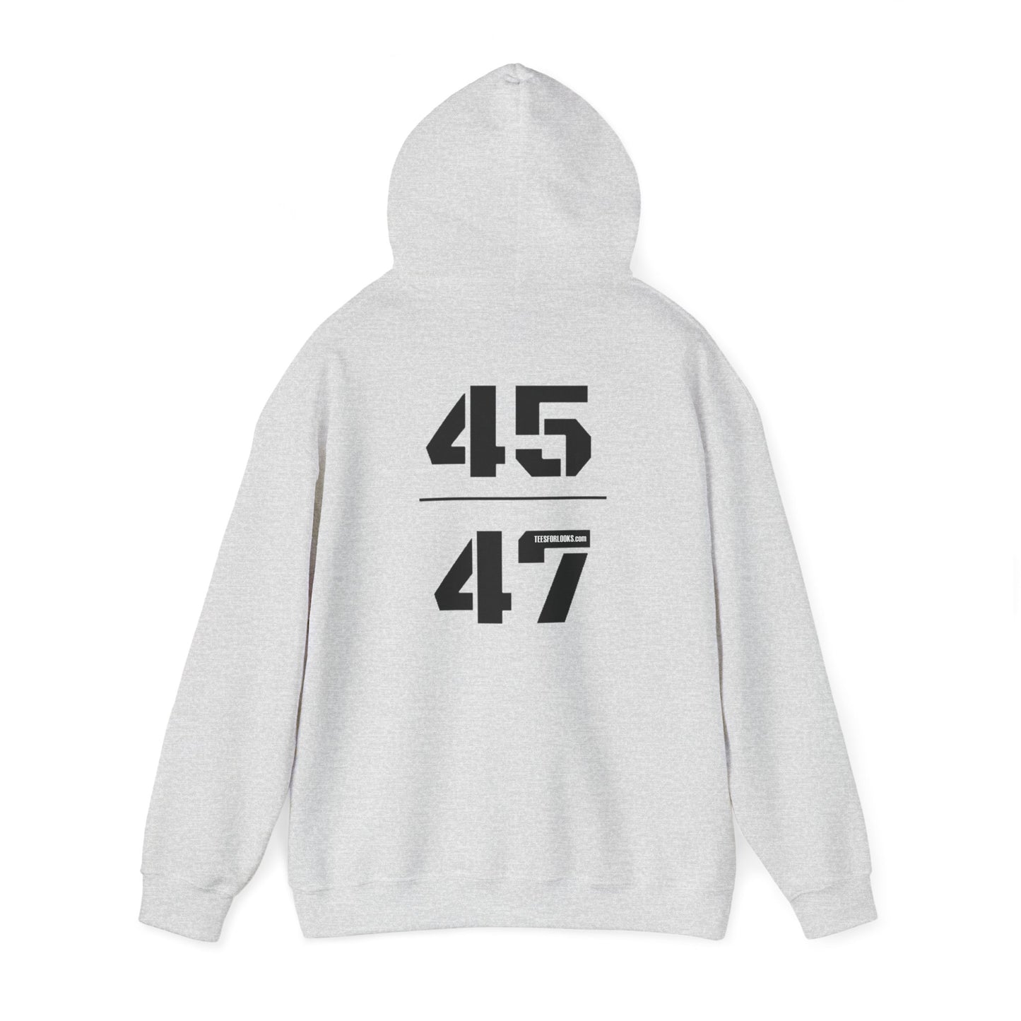 Unisex Hooded Sweatshirt with 45 & 47 Graphic - Cozy Casual Wear