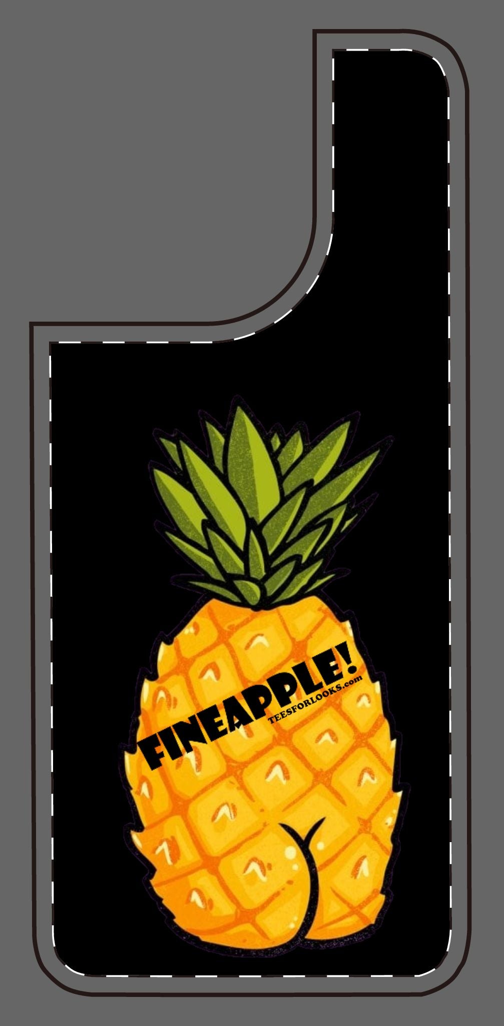 “Fineapple” Silicone Phone Case - Fun and Quirky Pineapple Design