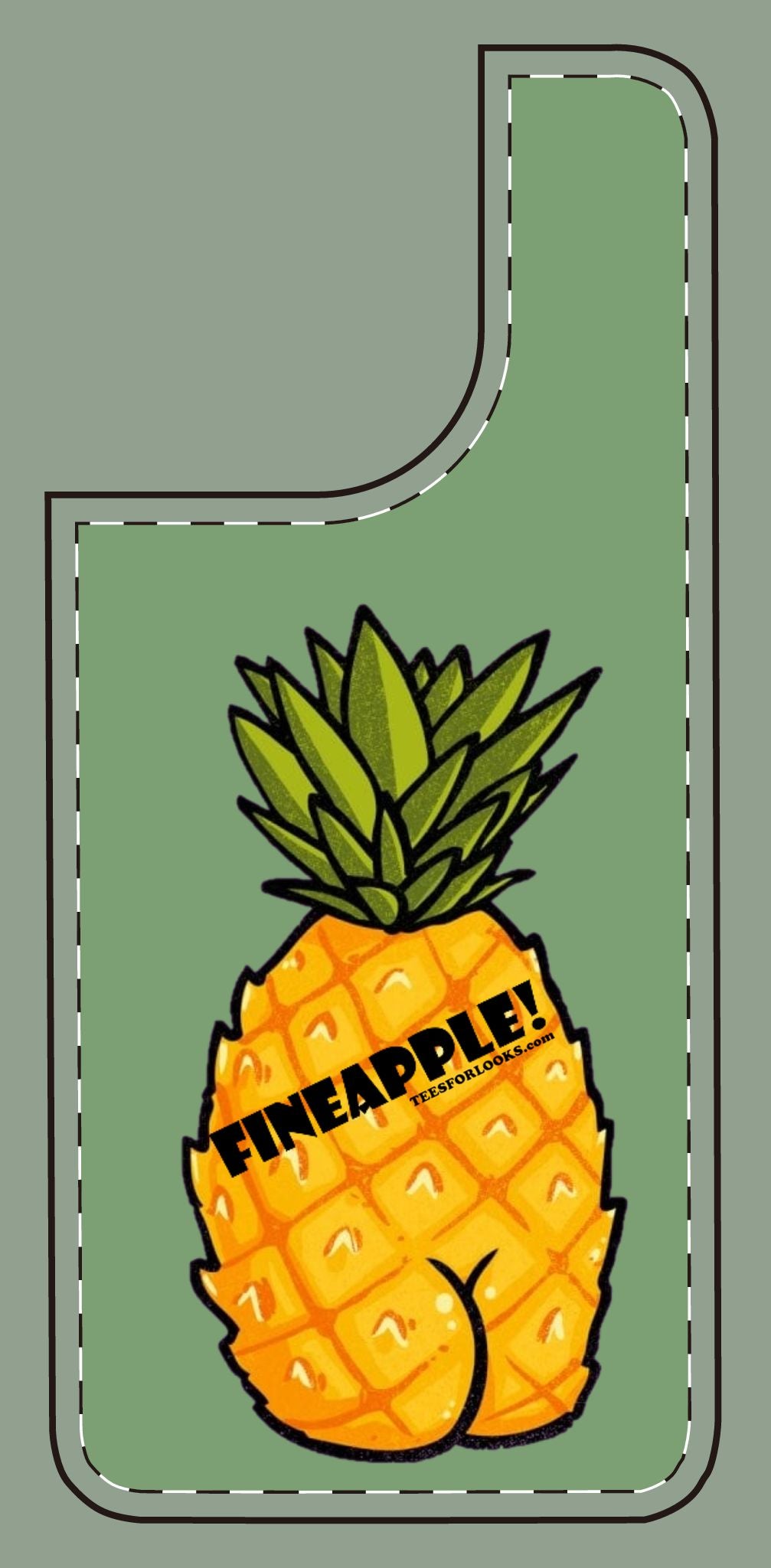 “Fineapple” Silicone Phone Case - Fun and Quirky Pineapple Design