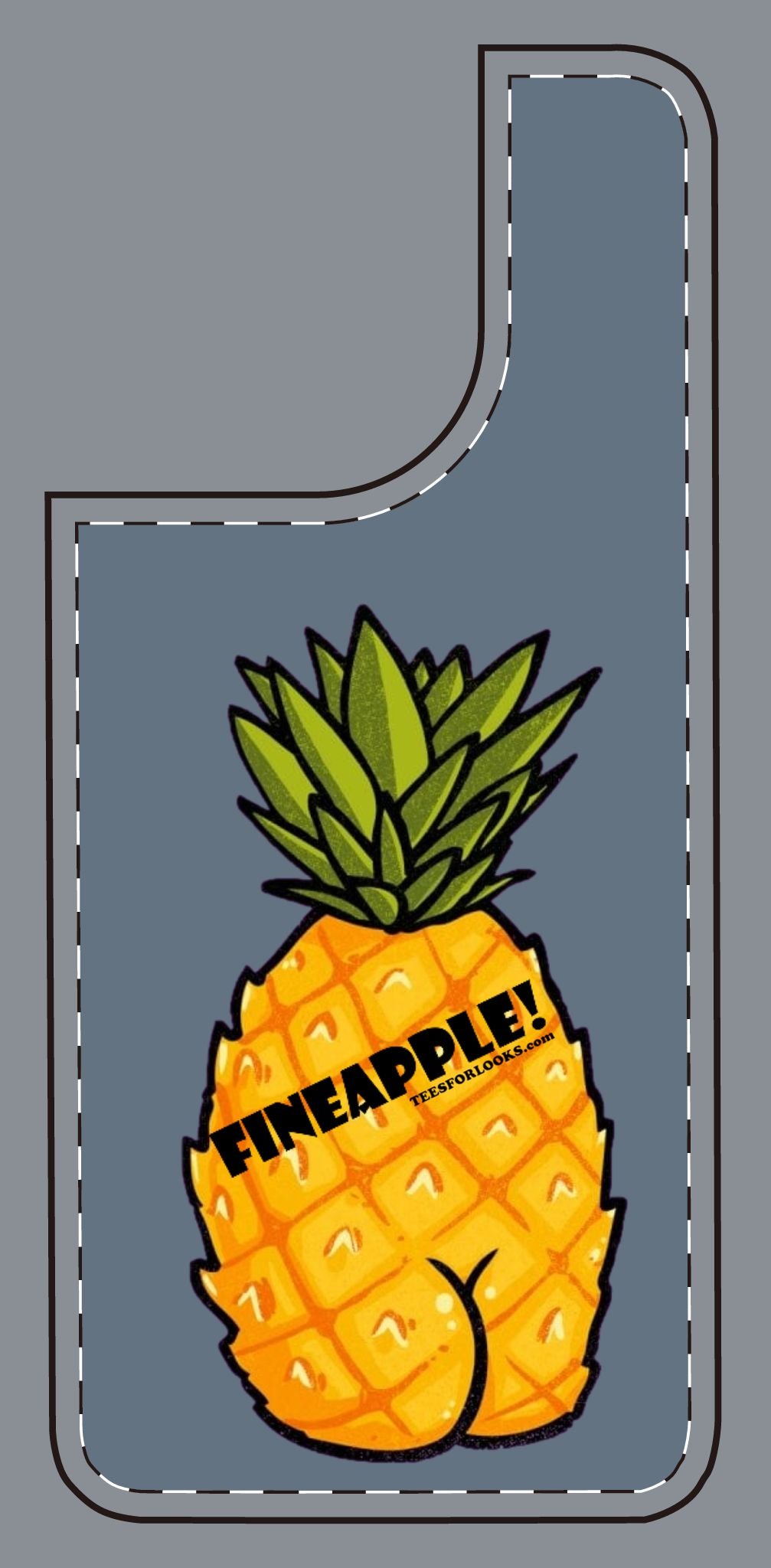 “Fineapple” Silicone Phone Case - Fun and Quirky Pineapple Design