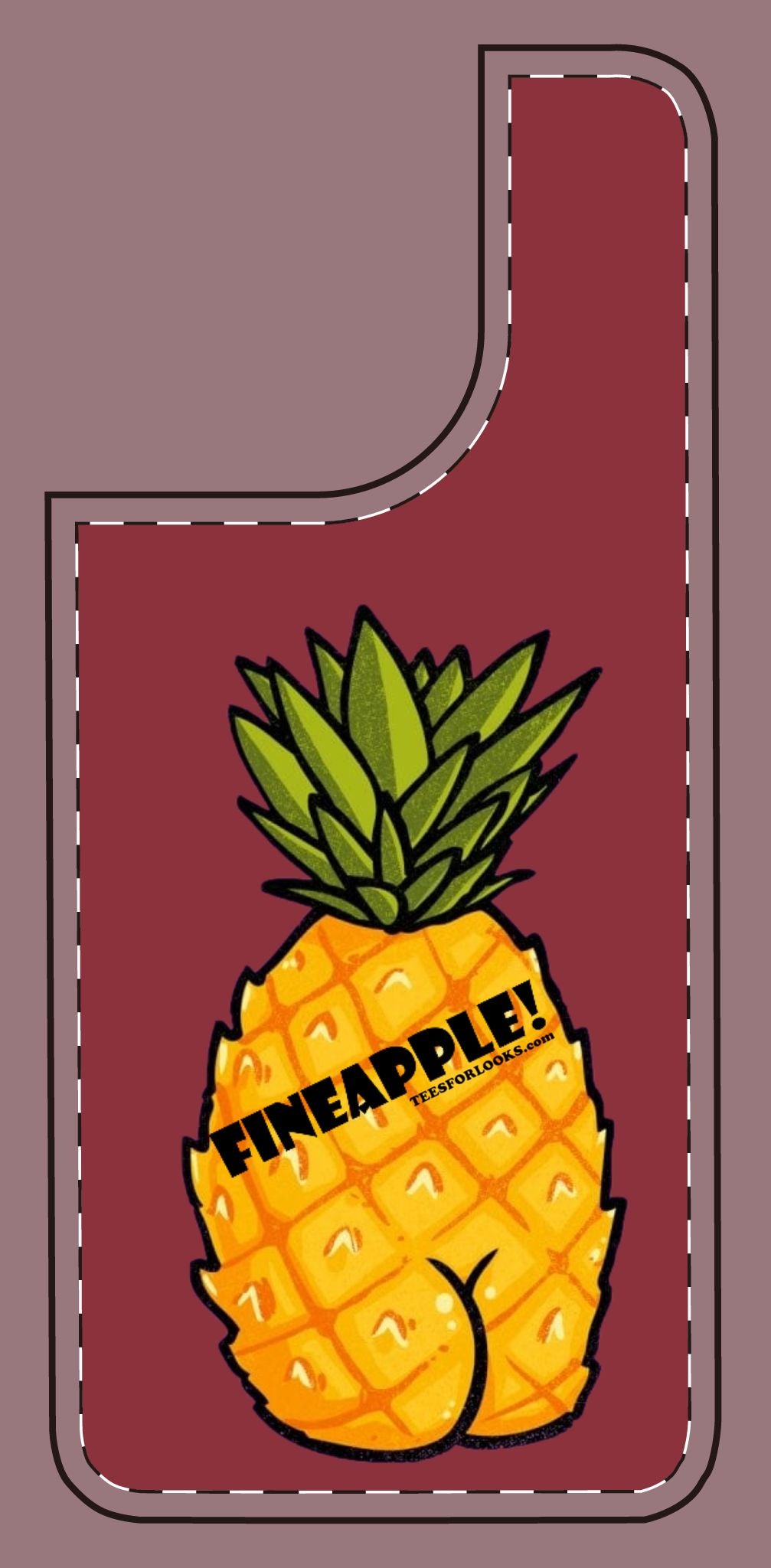 “Fineapple” Silicone Phone Case - Fun and Quirky Pineapple Design