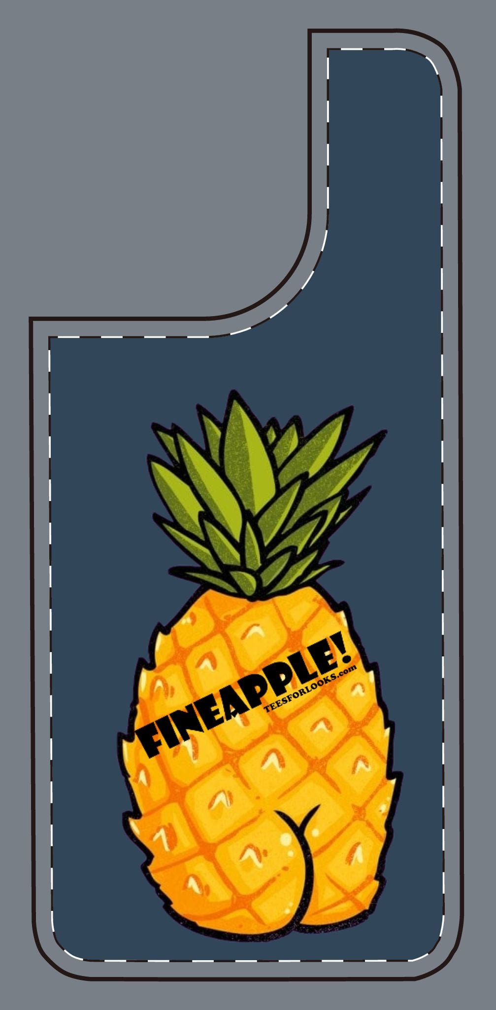 “Fineapple” Silicone Phone Case - Fun and Quirky Pineapple Design