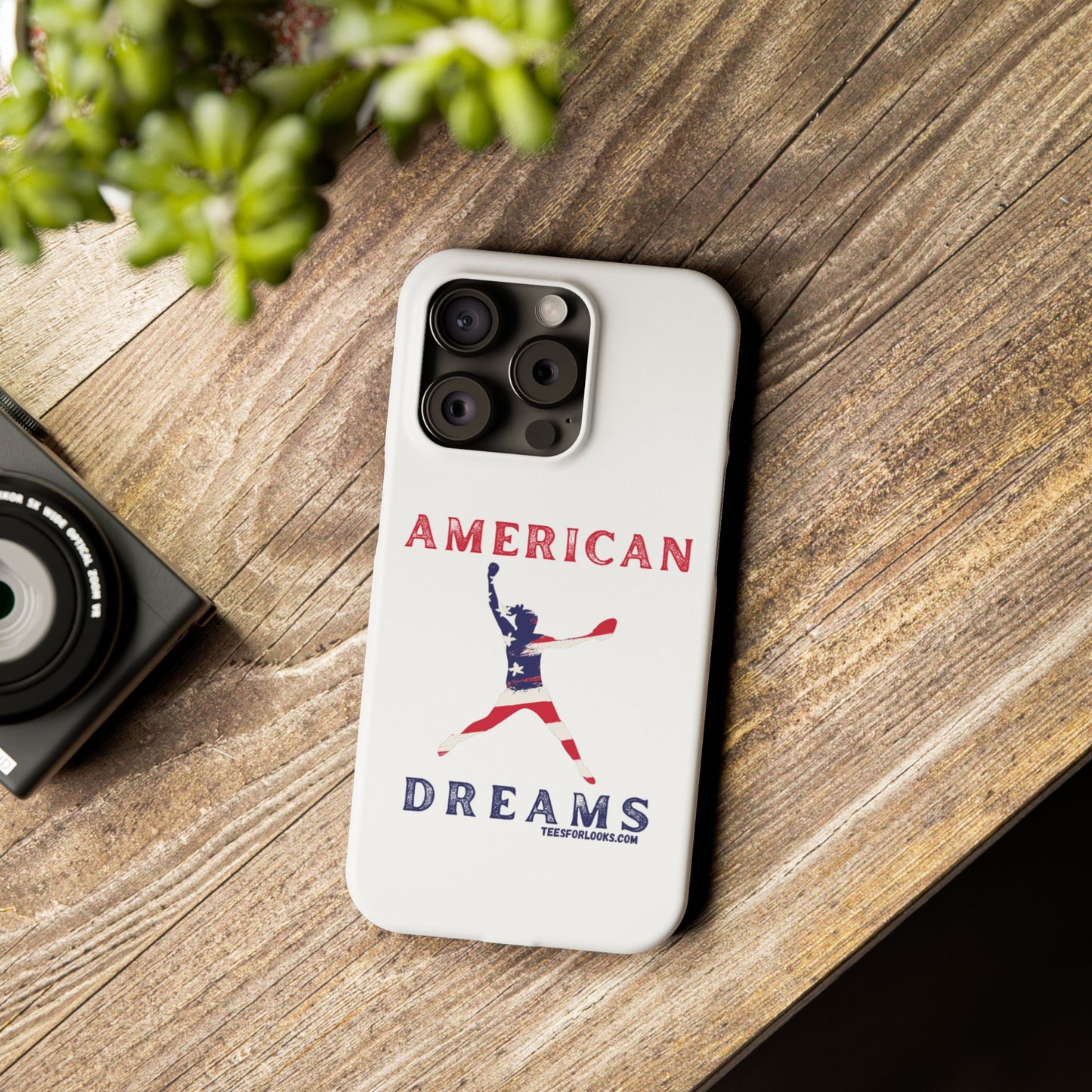 American Dreams Slim Phone Cases - Stylish Protection for Patriotism