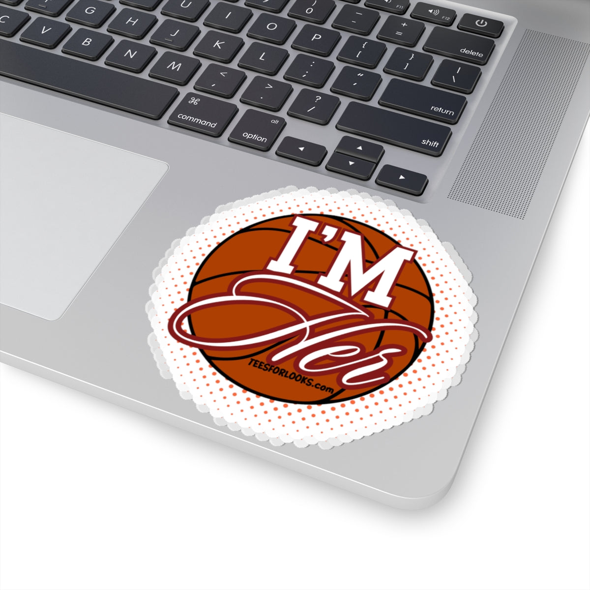 Basketball Themed Kiss-Cut Stickers - ‘I'M Her’ Design