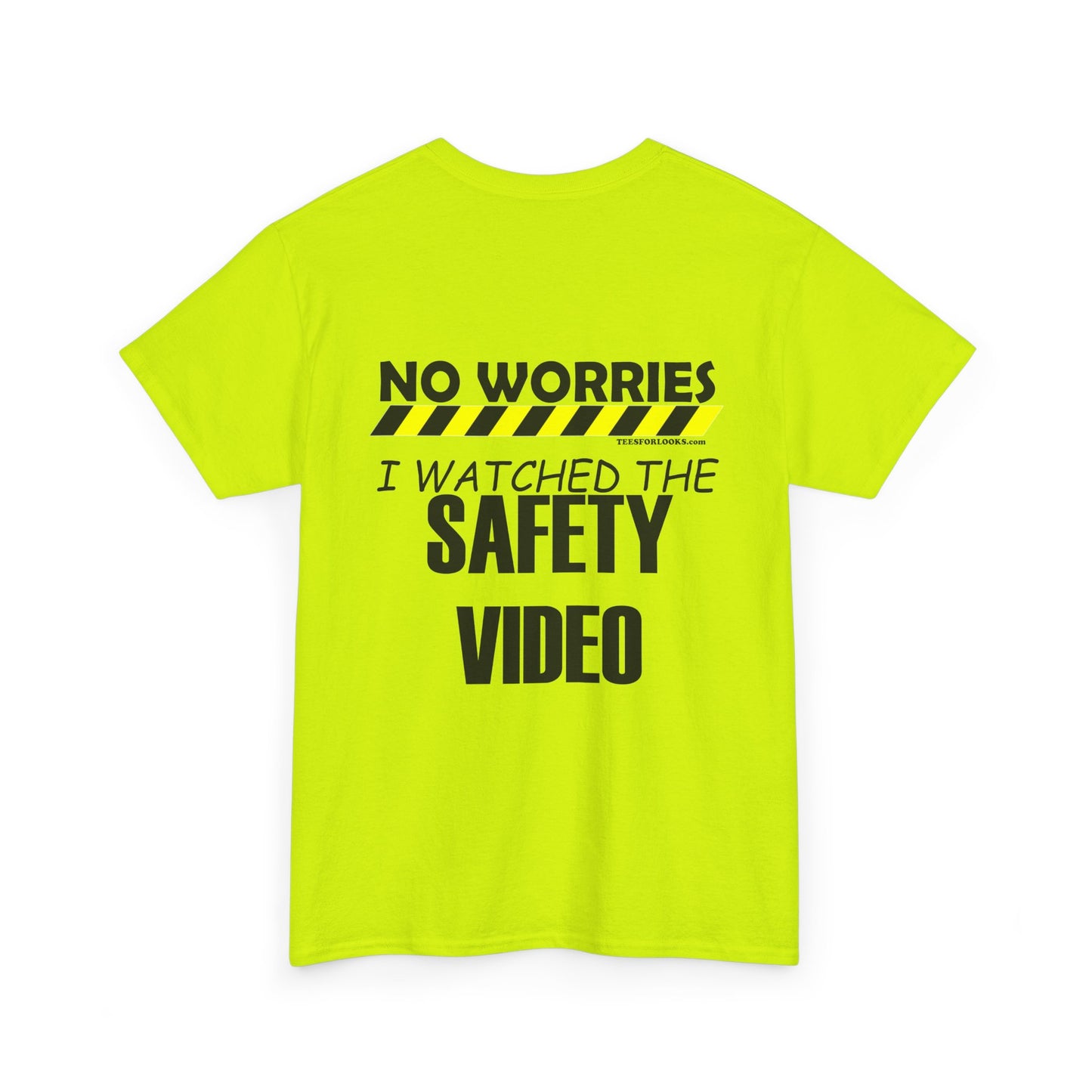 Funny Safety Video Reminder Unisex Heavy Cotton Tee