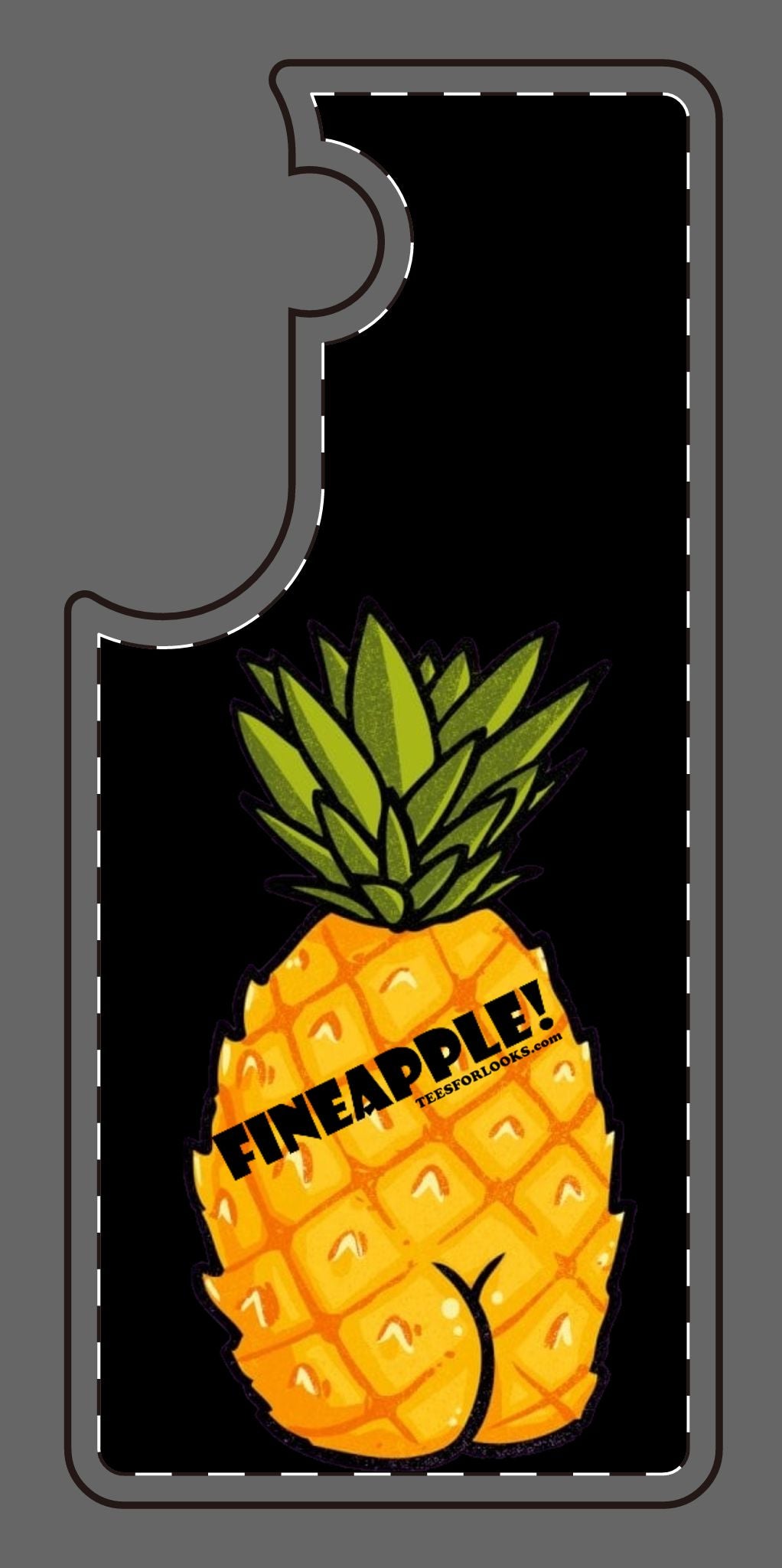 “Fineapple” Silicone Phone Case - Fun and Quirky Pineapple Design