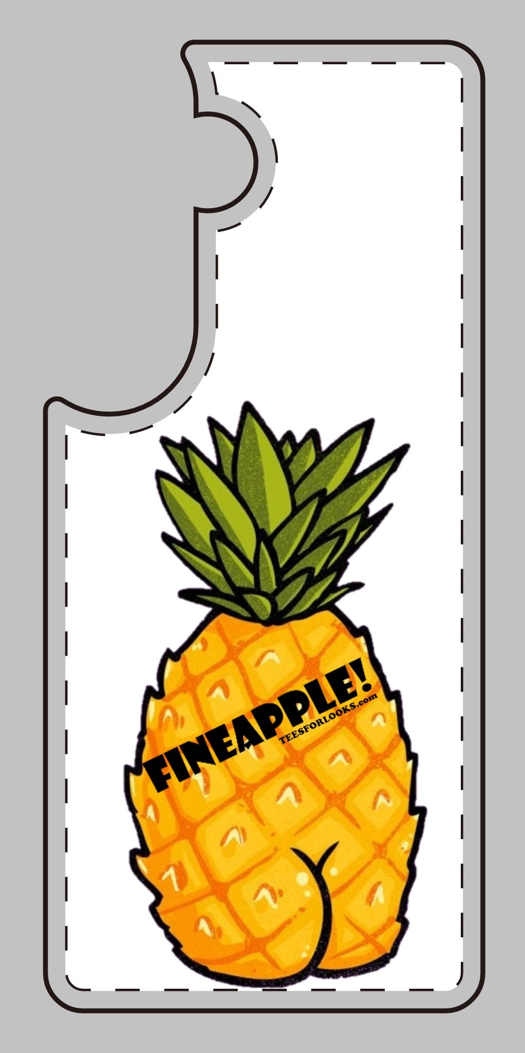 “Fineapple” Silicone Phone Case - Fun and Quirky Pineapple Design