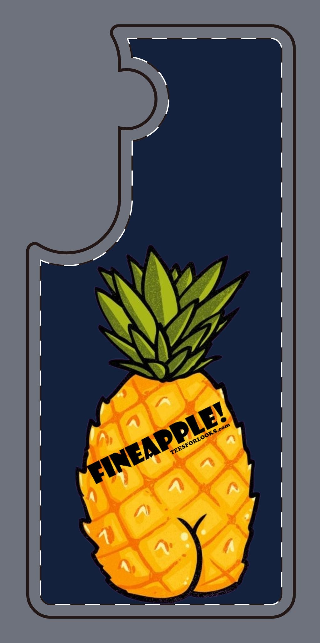 “Fineapple” Silicone Phone Case - Fun and Quirky Pineapple Design