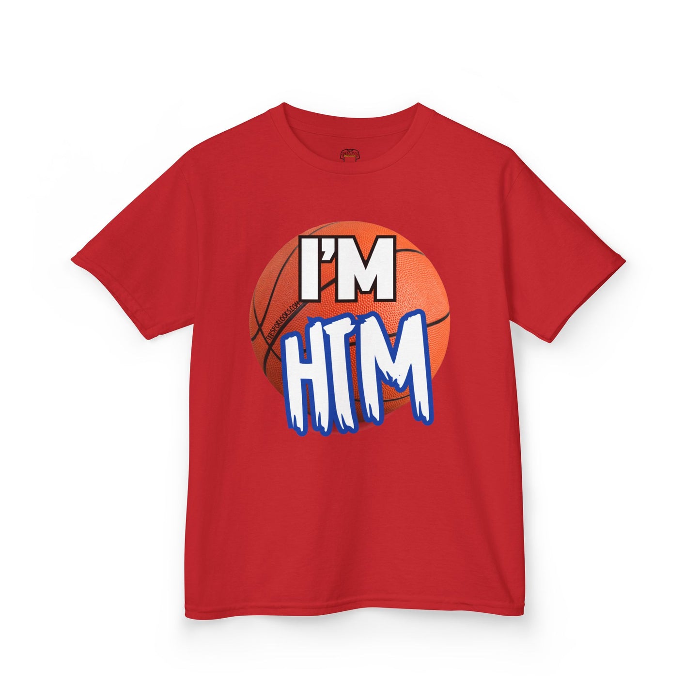 I'm HTM Kids Basketball Tee - Heavy Cotton T-Shirt for Young Athletes