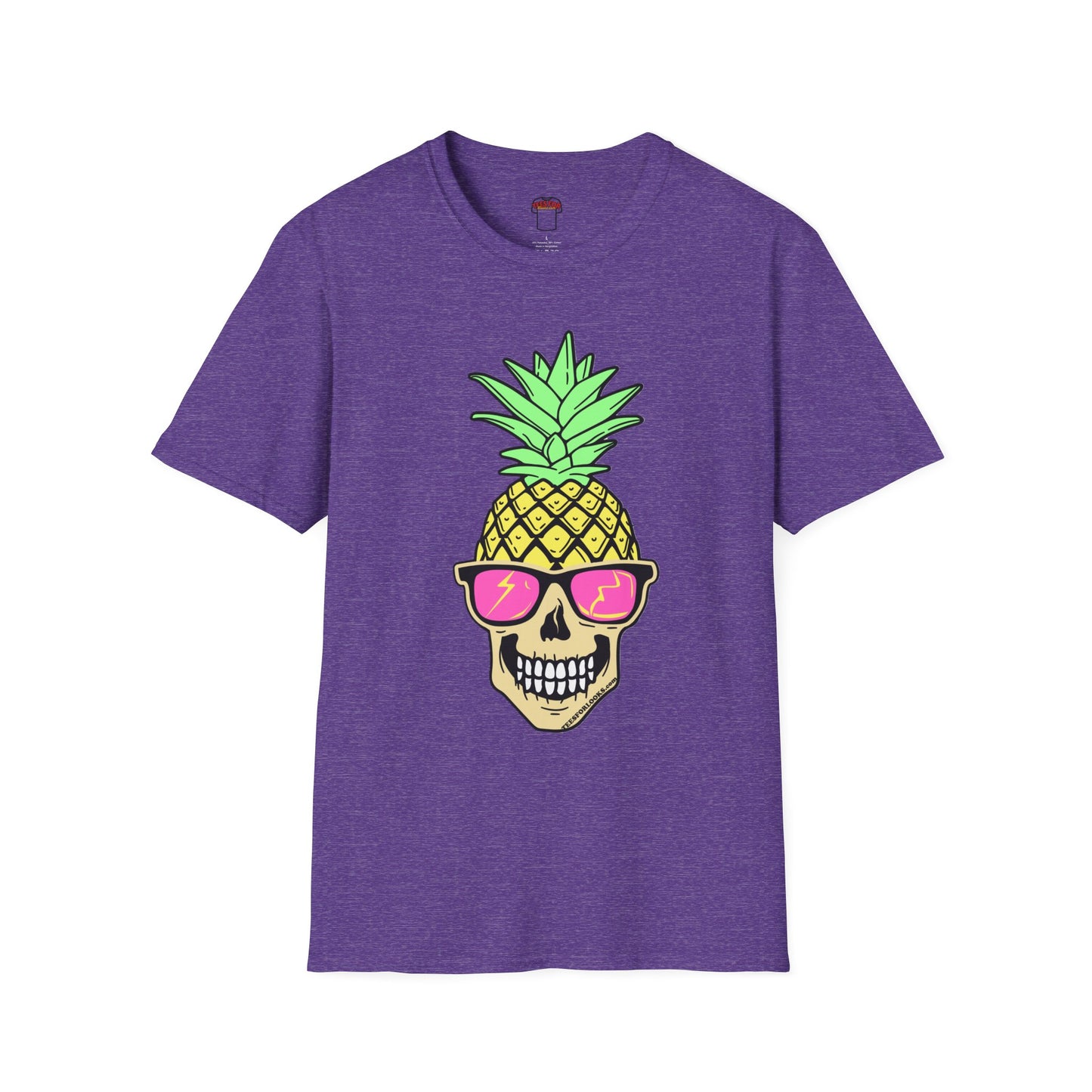 Pineapple Skull Graphic Tee - Unisex Softstyle T-Shirt