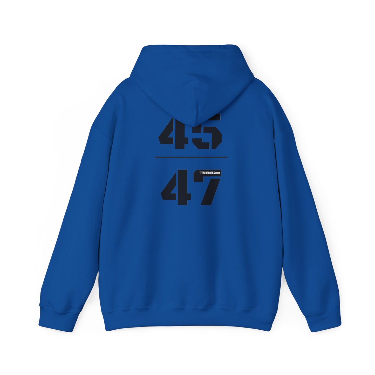 Unisex Hooded Sweatshirt with 45 & 47 Graphic - Cozy Casual Wear