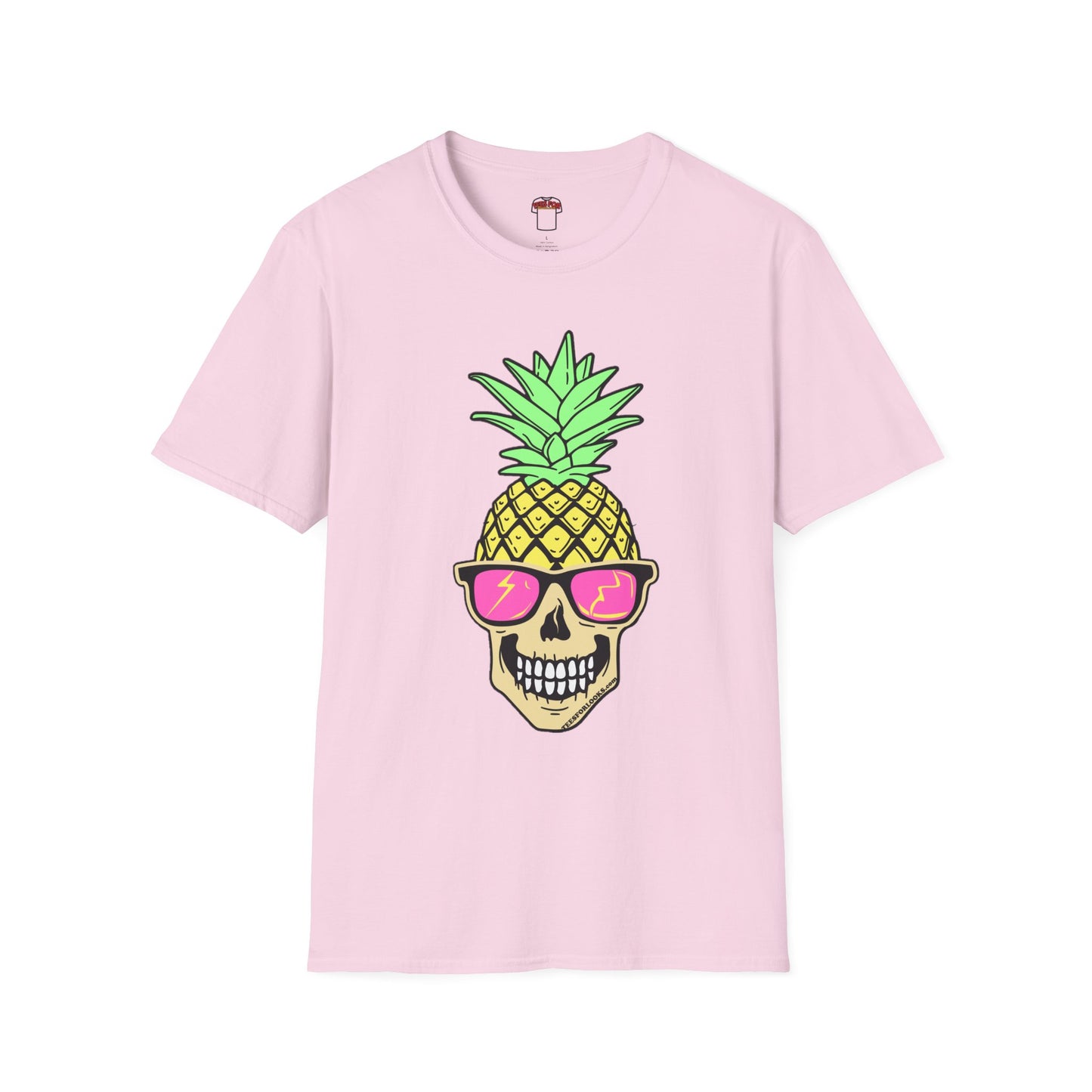 Pineapple Skull Graphic Tee - Unisex Softstyle T-Shirt