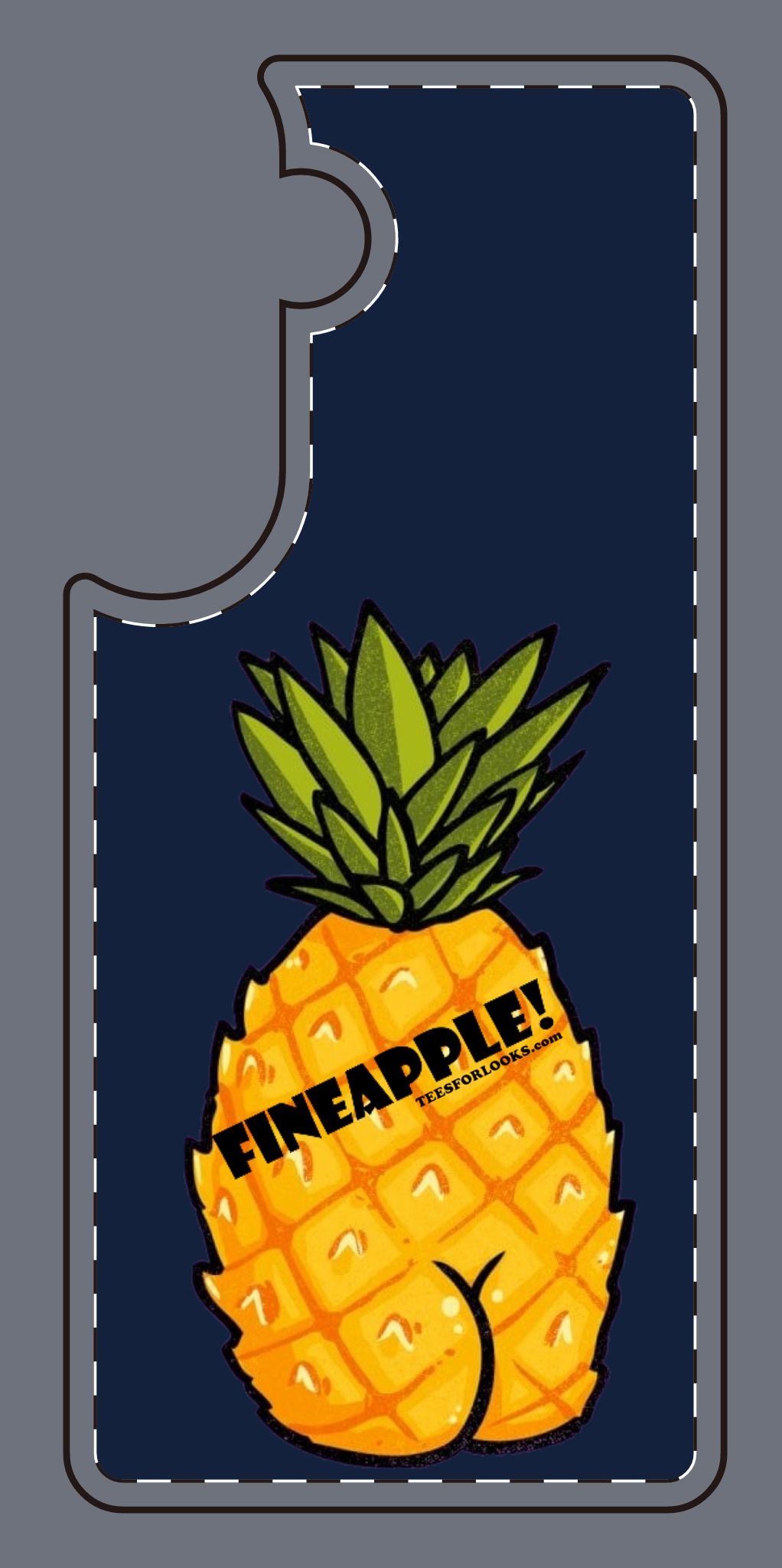 “Fineapple” Silicone Phone Case - Fun and Quirky Pineapple Design