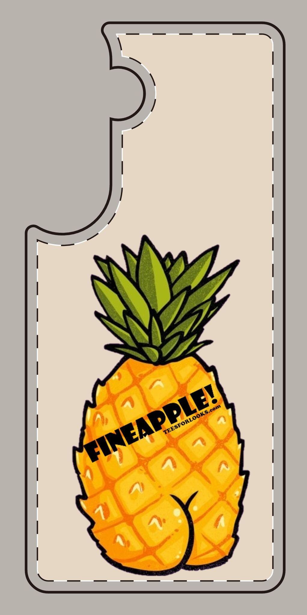 “Fineapple” Silicone Phone Case - Fun and Quirky Pineapple Design