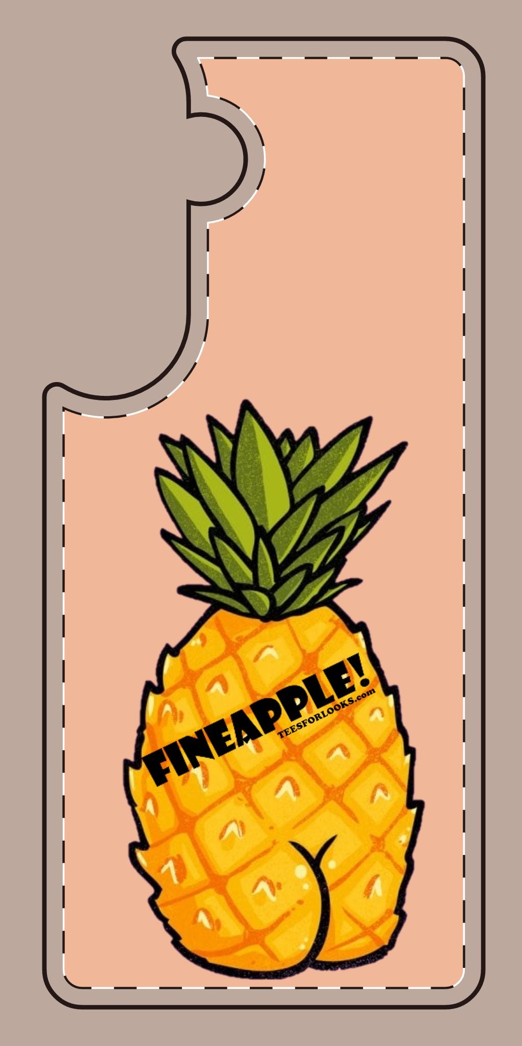 “Fineapple” Silicone Phone Case - Fun and Quirky Pineapple Design