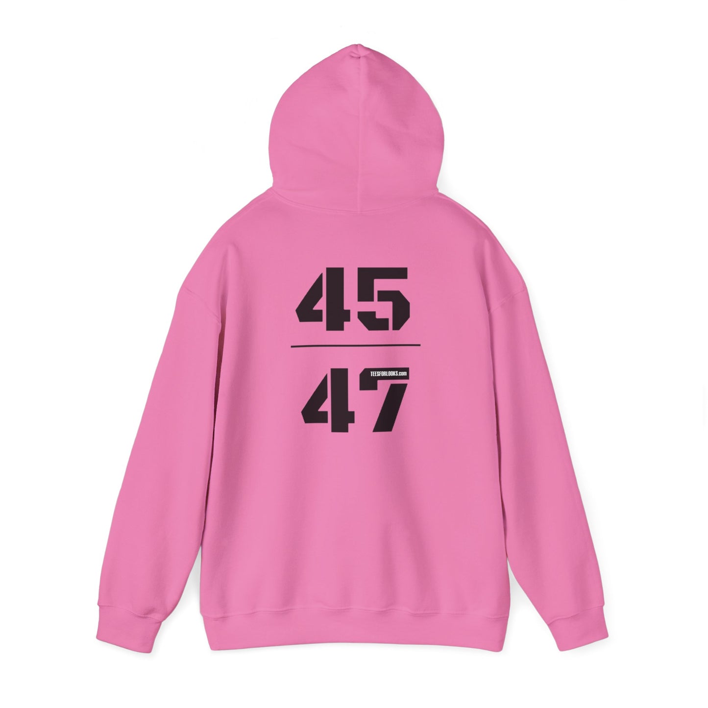 Unisex Hooded Sweatshirt with 45 & 47 Graphic - Cozy Casual Wear