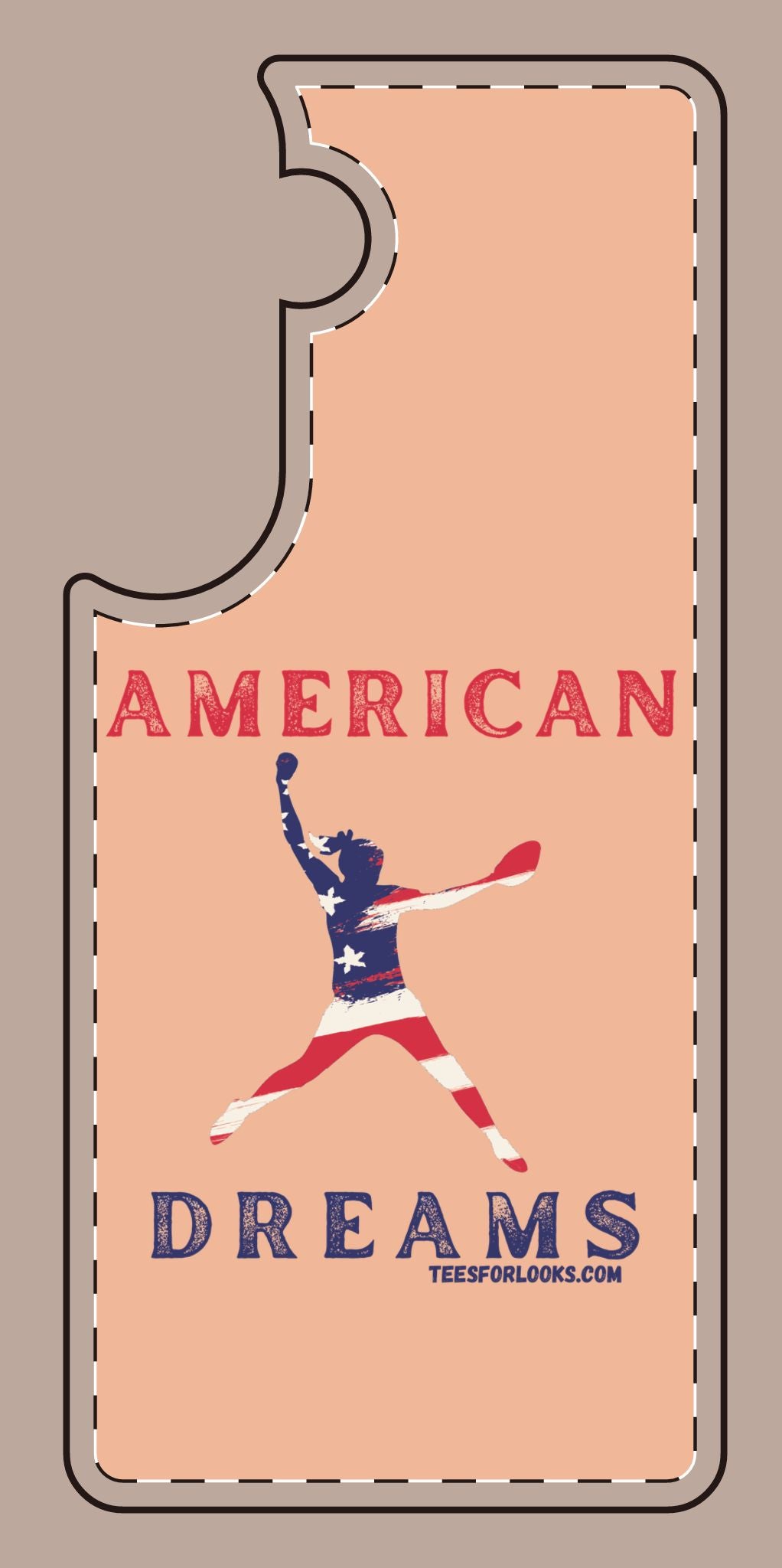 American Dreams Silicone Phone Case - Patriotic Design for Sports Lovers