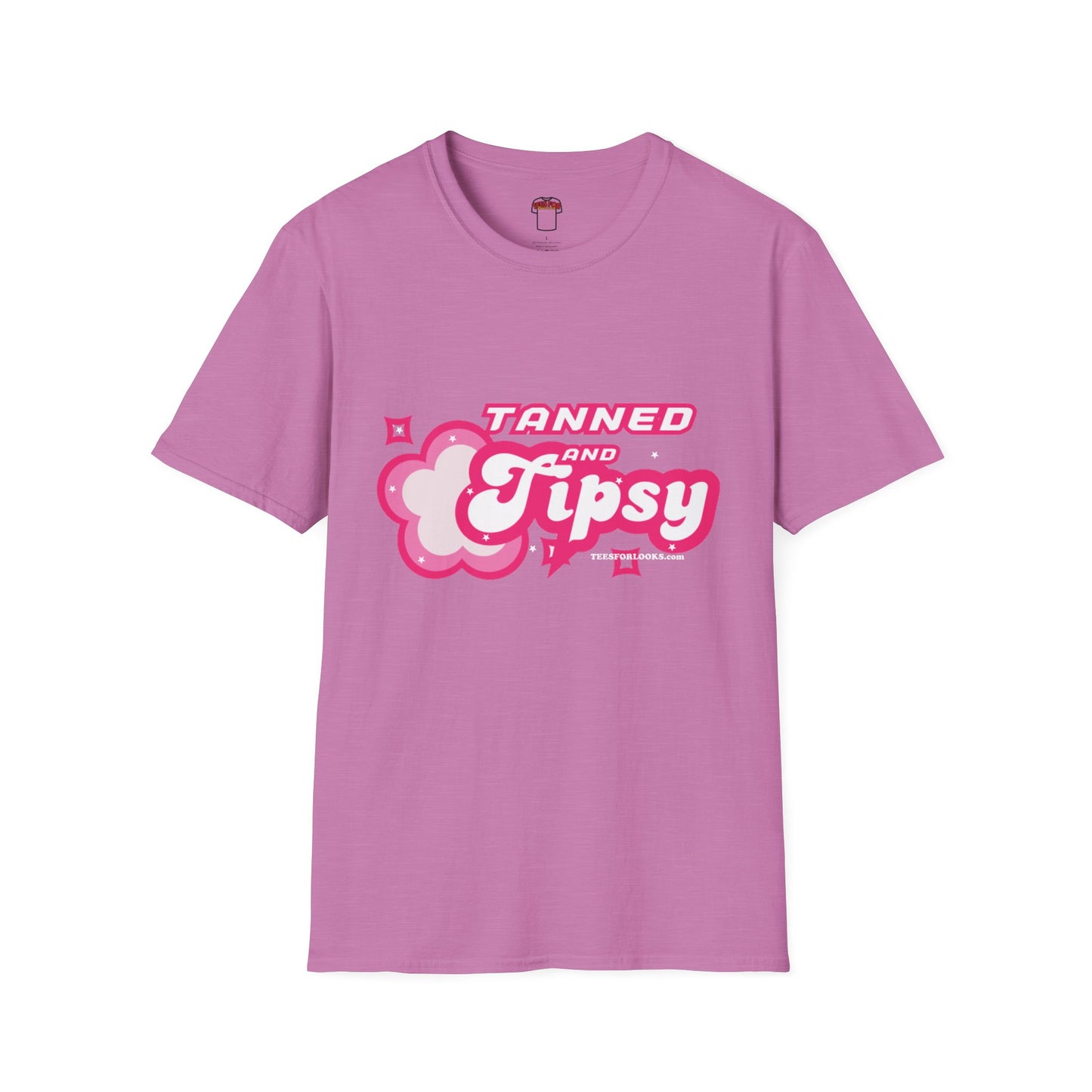 Tanned and Tipsy Unisex Softstyle T-Shirt - Fun Summer Vibe Tee