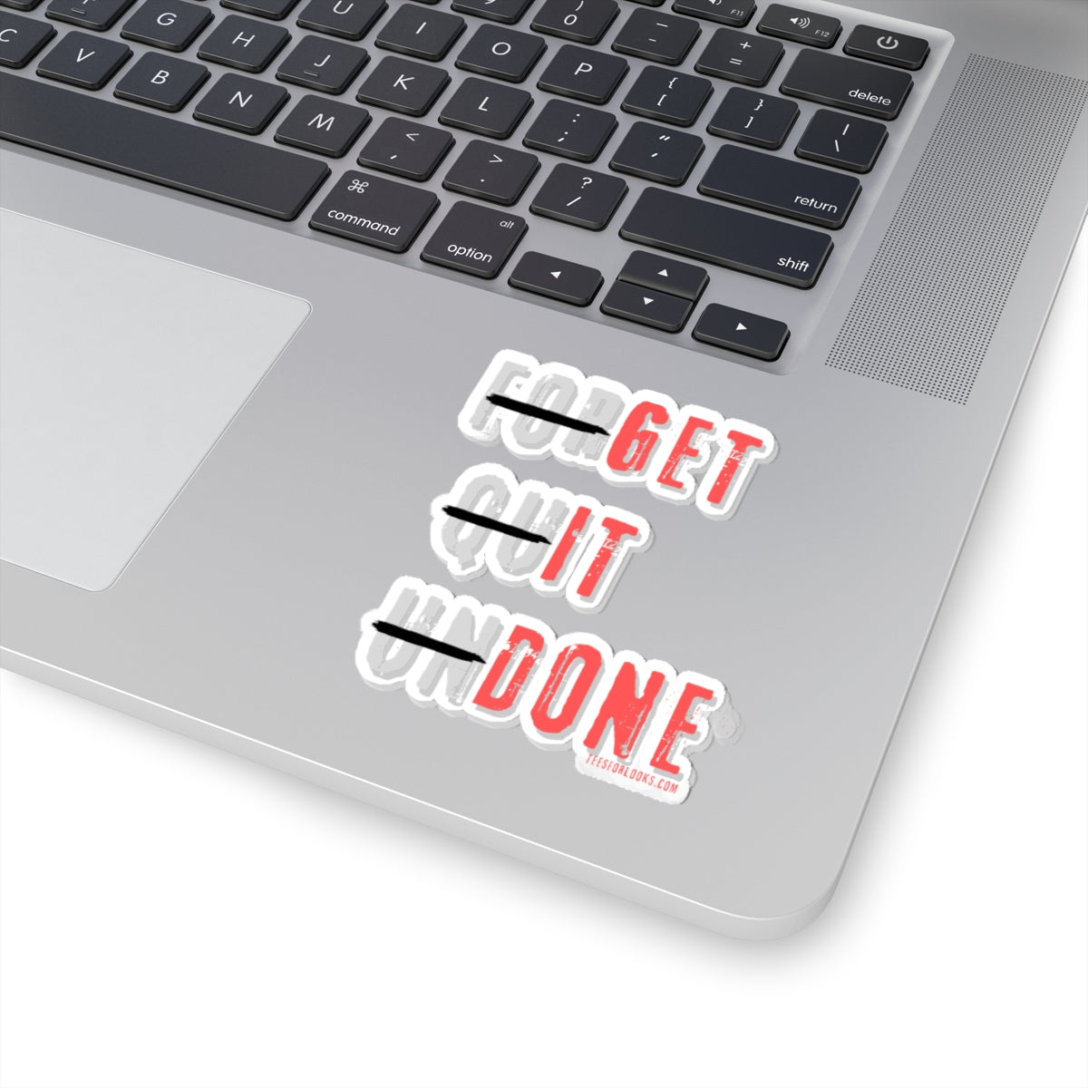 Blue Collar Motivational Kiss-Cut Stickers Set - Forget, Quit, Undone - Perfect for Laptops and Journals