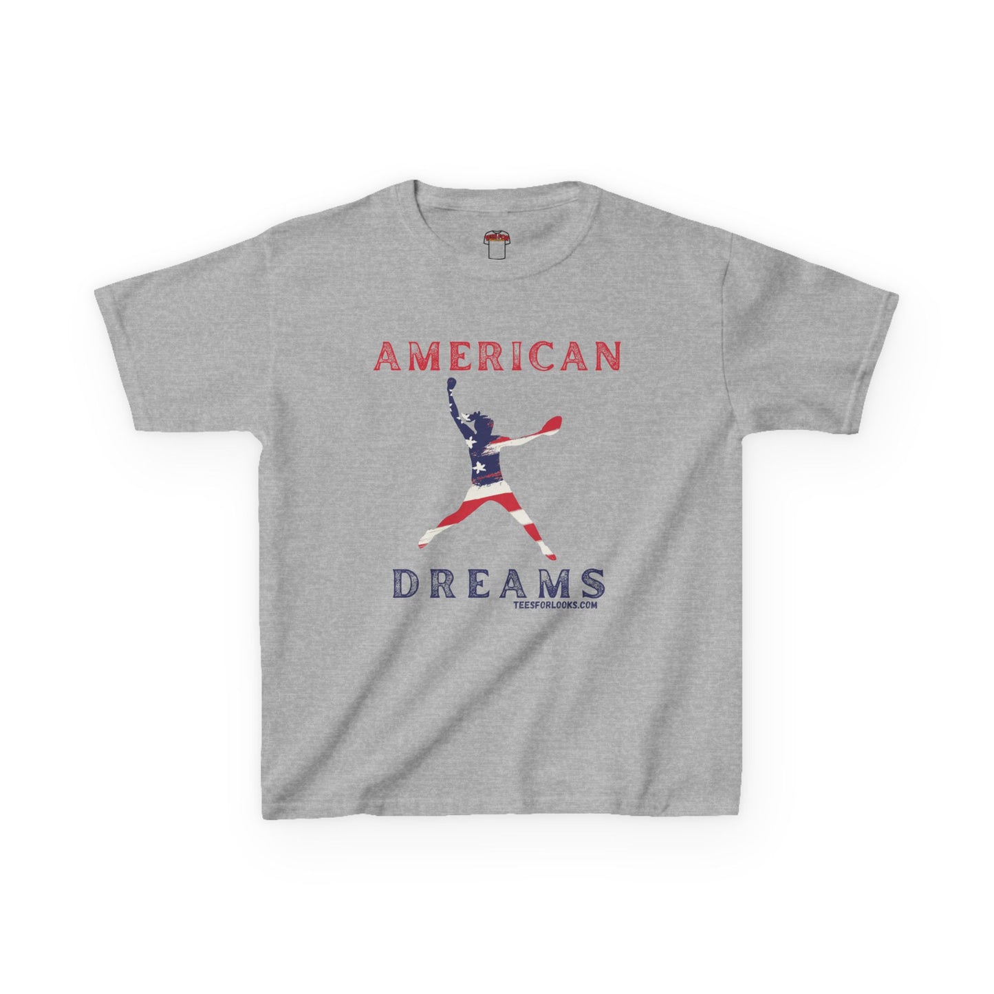 American Dreams Kids Heavy Cotton™ Tee - Patriotic Graphic Shirt for Celebrations