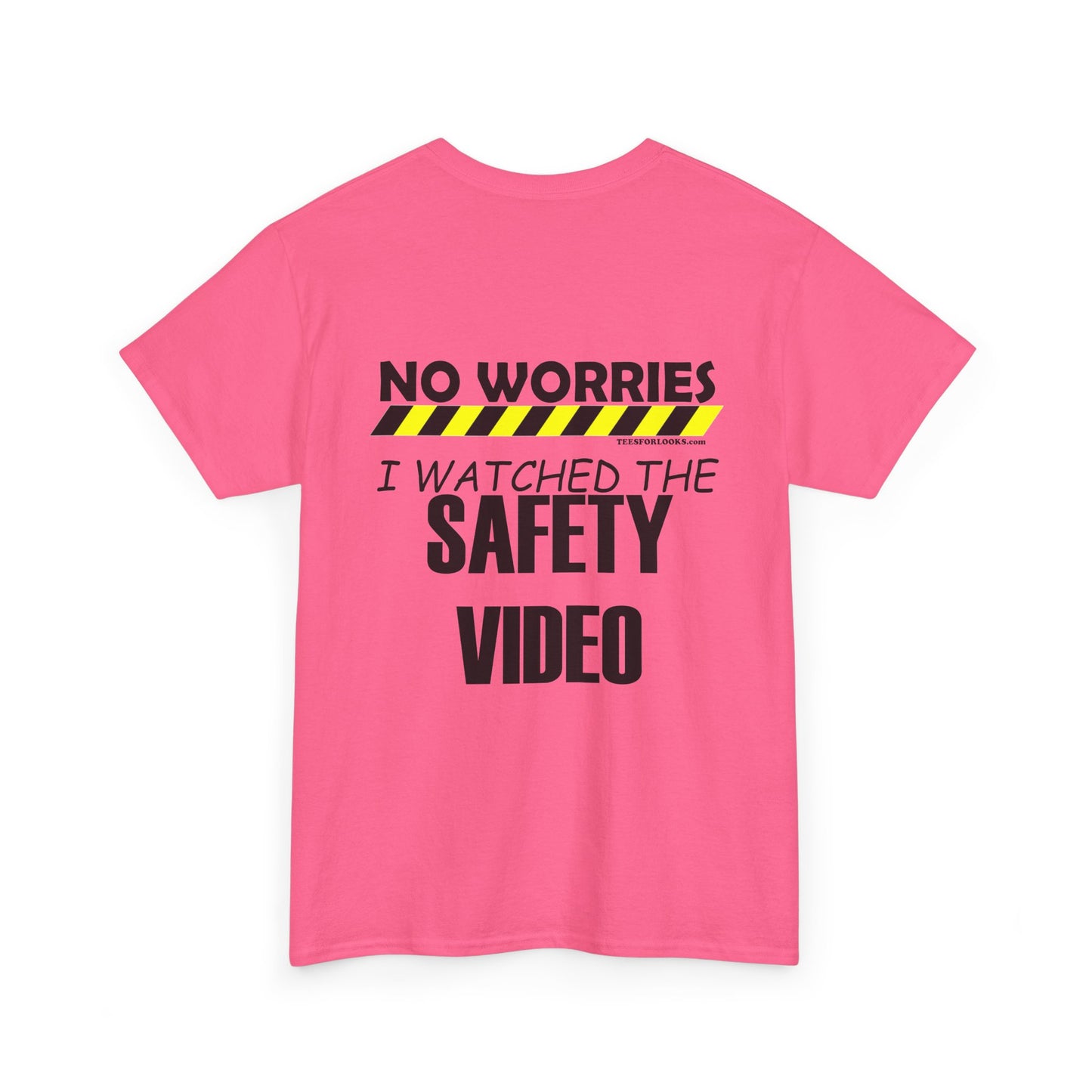 Funny Safety Video Reminder Unisex Heavy Cotton Tee