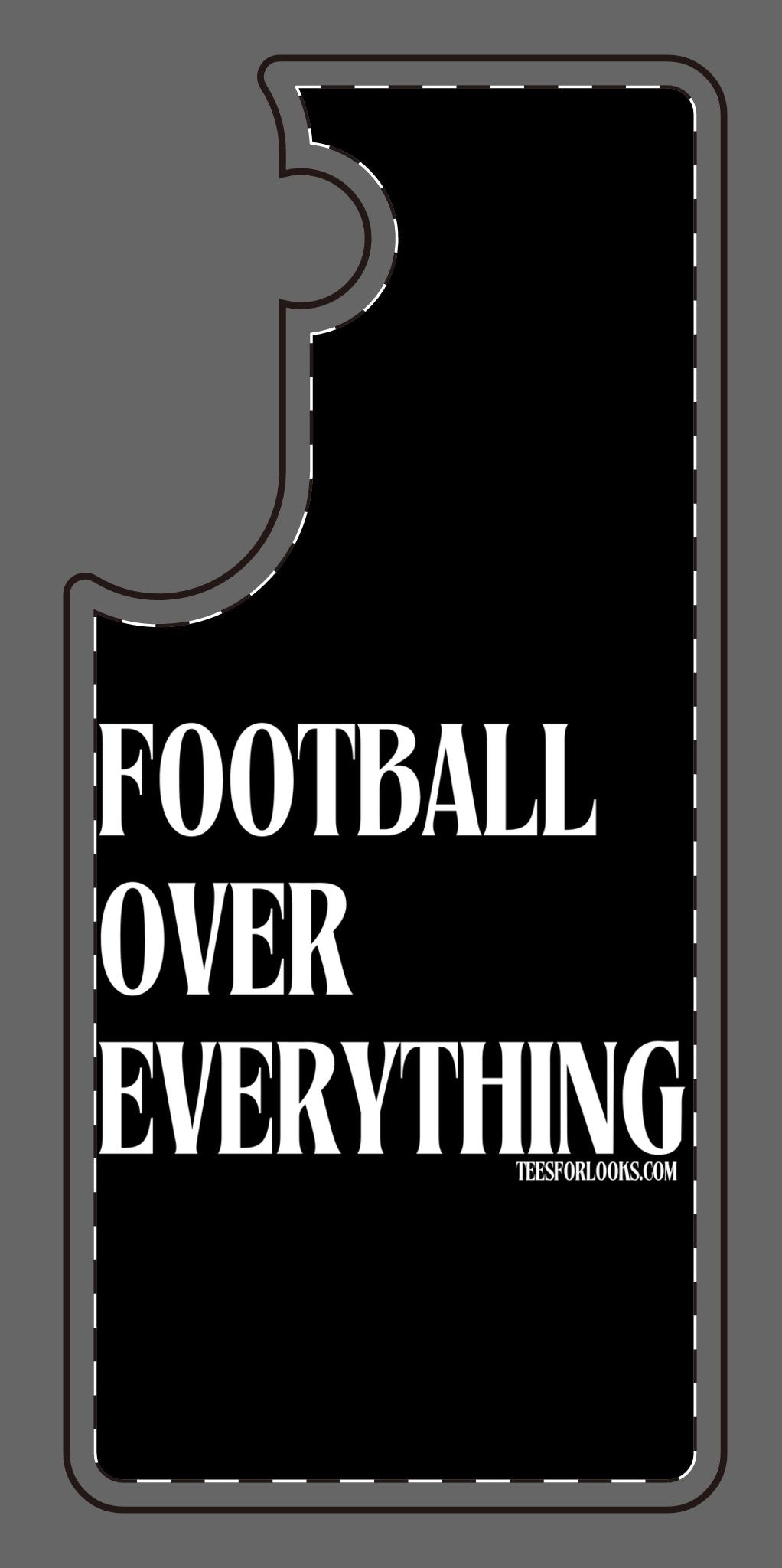 Football Over Everything Silicone Phone Case - Perfect for Sports Fans