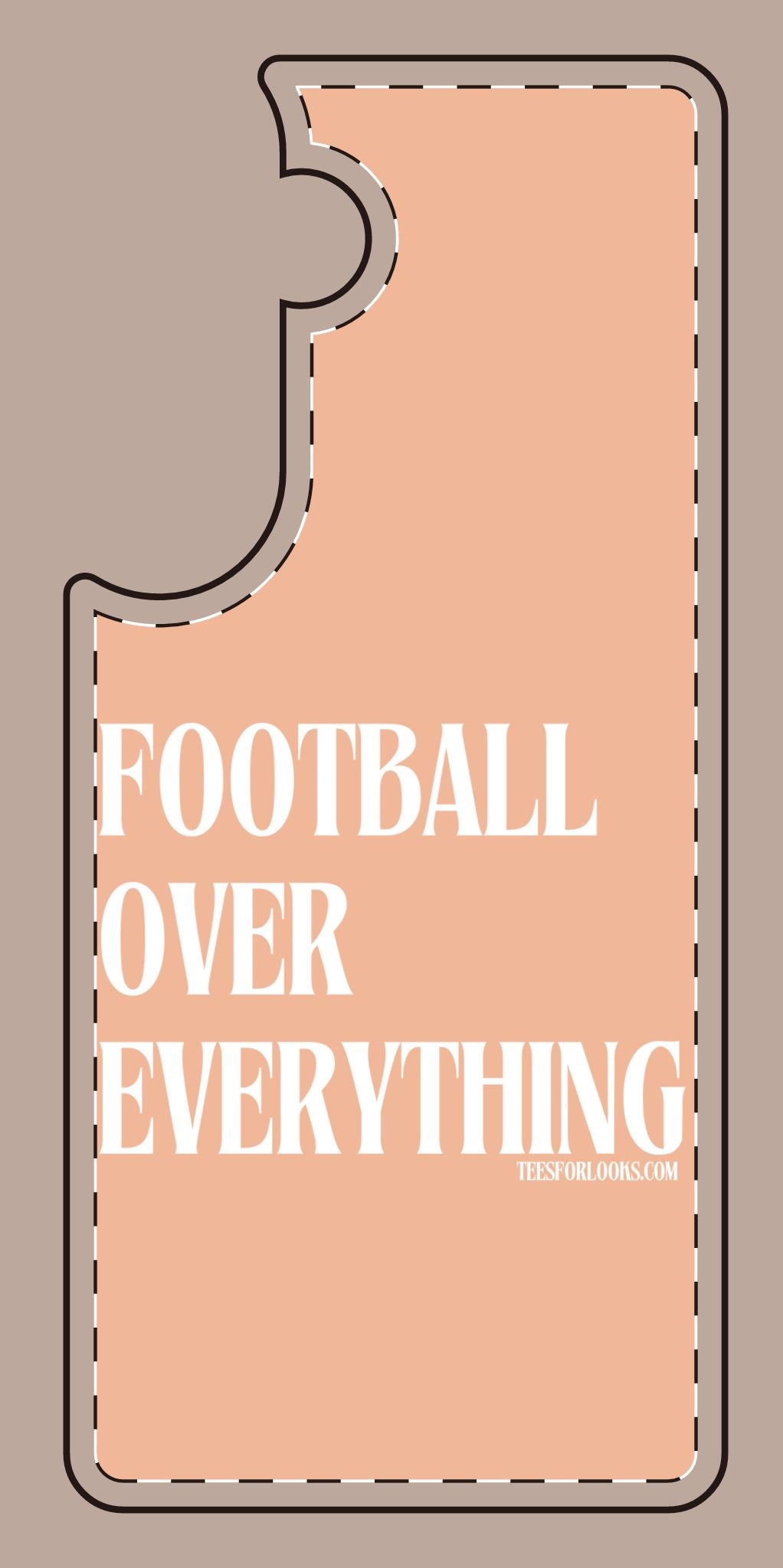 Football Over Everything Silicone Phone Case - Perfect for Sports Fans