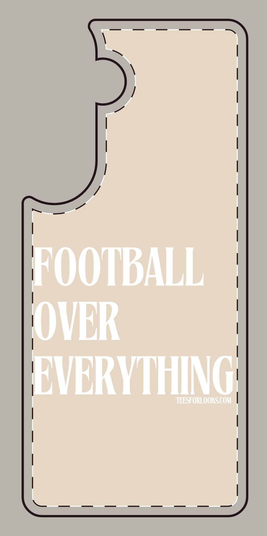 Football Over Everything Silicone Phone Case - Perfect for Sports Fans