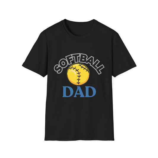 Softball Dad Unisex T-Shirt | Perfect Gift for Sports Lovers