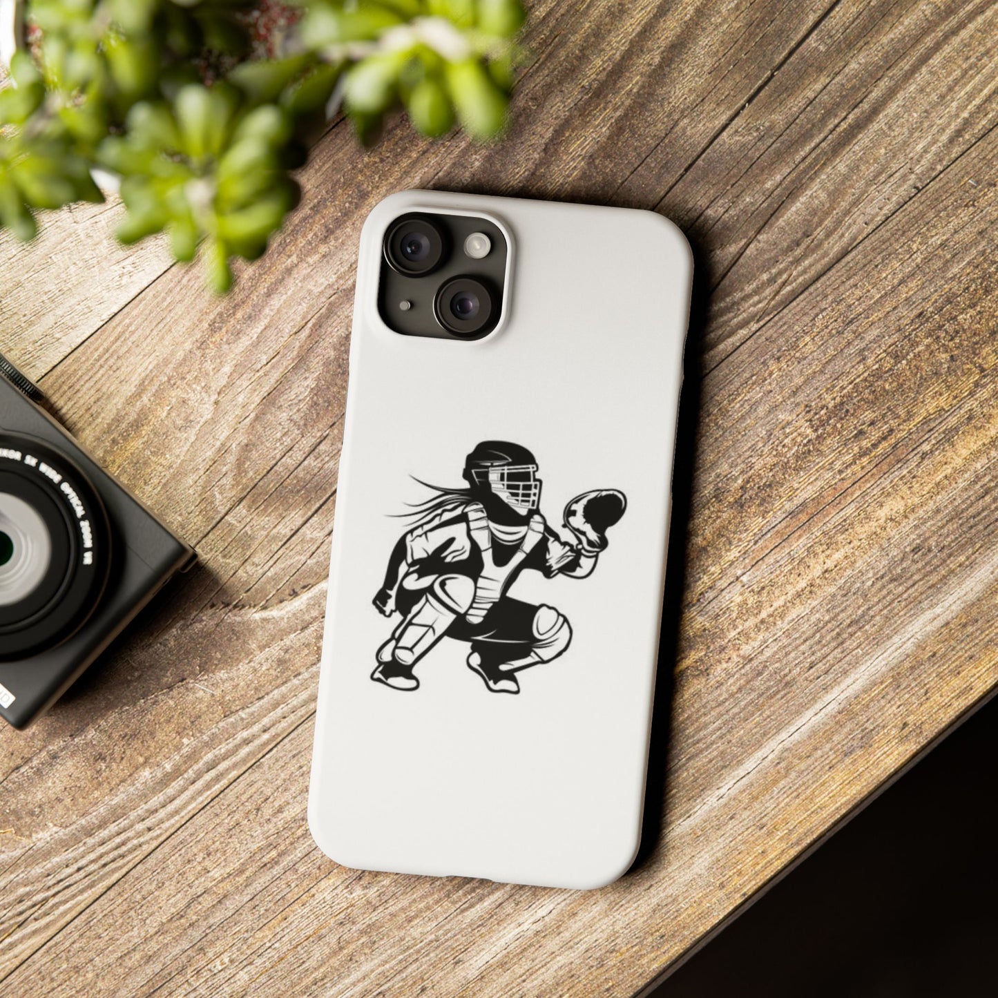 Catcher's Gear Slim Phone Case - Durable & Stylish for Baseball Fans