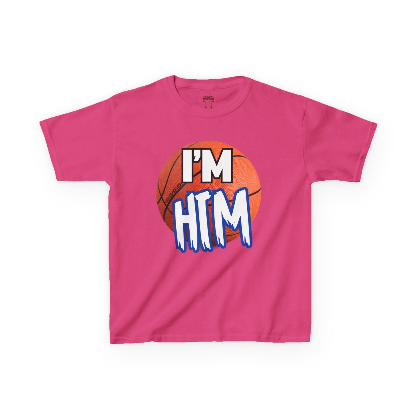 I'm HTM Kids Basketball Tee - Heavy Cotton T-Shirt for Young Athletes