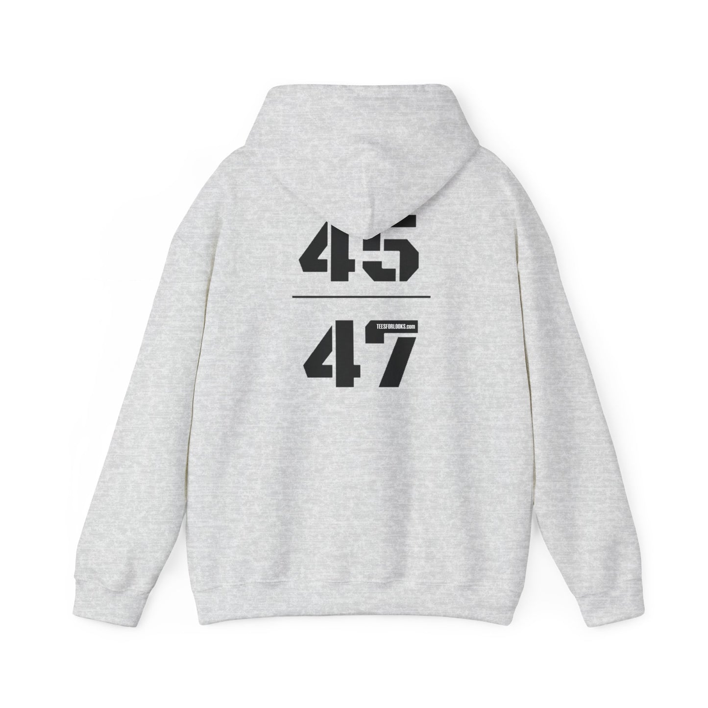 Unisex Hooded Sweatshirt with 45 & 47 Graphic - Cozy Casual Wear