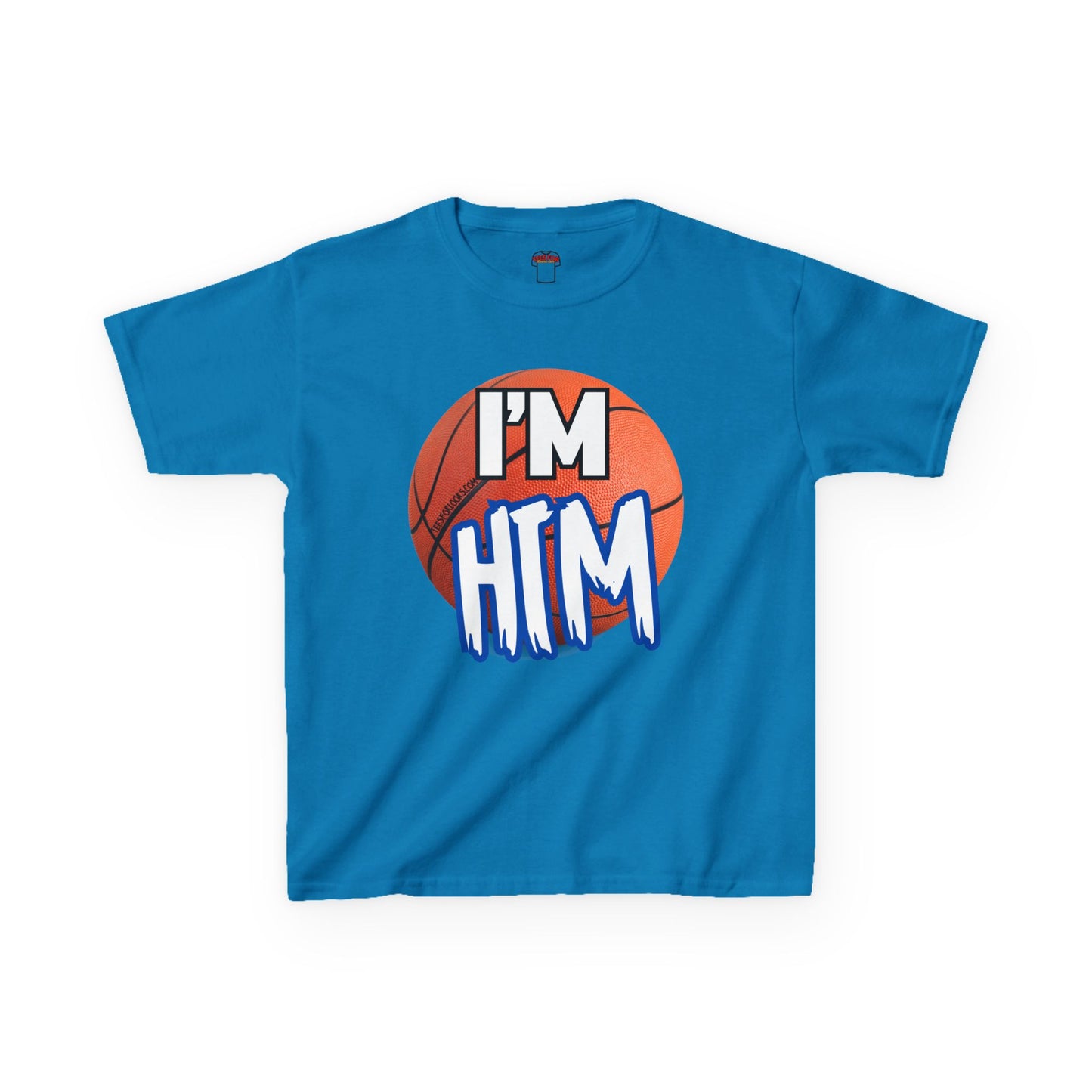 I'm HTM Kids Basketball Tee - Heavy Cotton T-Shirt for Young Athletes