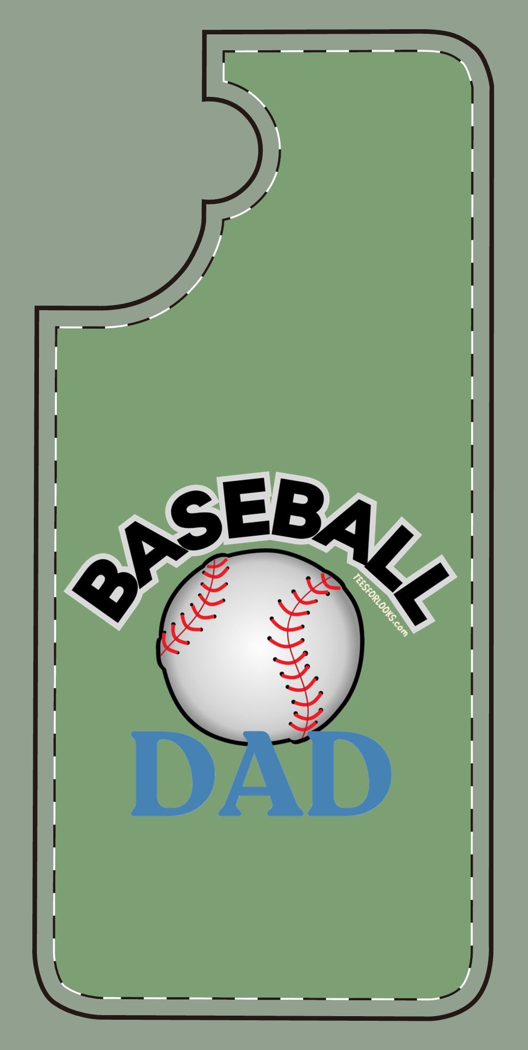 Baseball Dad Silicone Phone Case - Perfect Gift for Sports Lovers