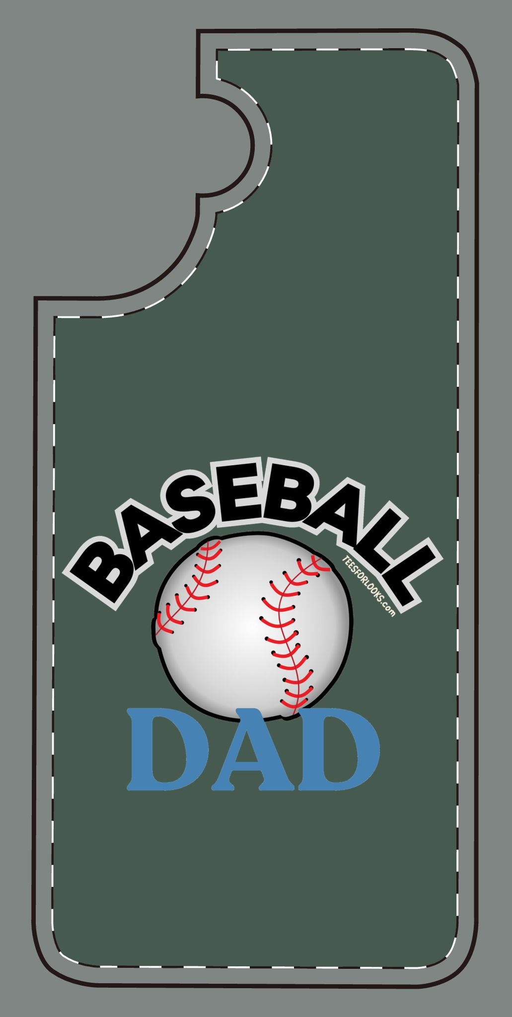 Baseball Dad Silicone Phone Case - Perfect Gift for Sports Lovers