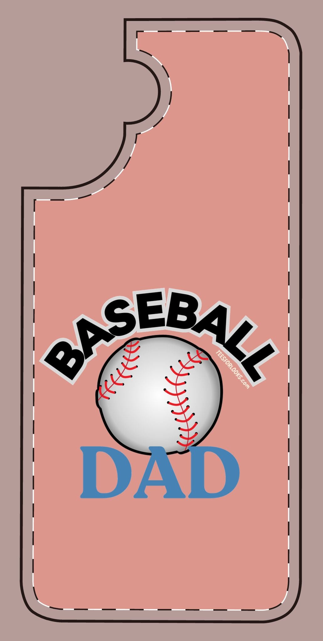 Baseball Dad Silicone Phone Case - Perfect Gift for Sports Lovers