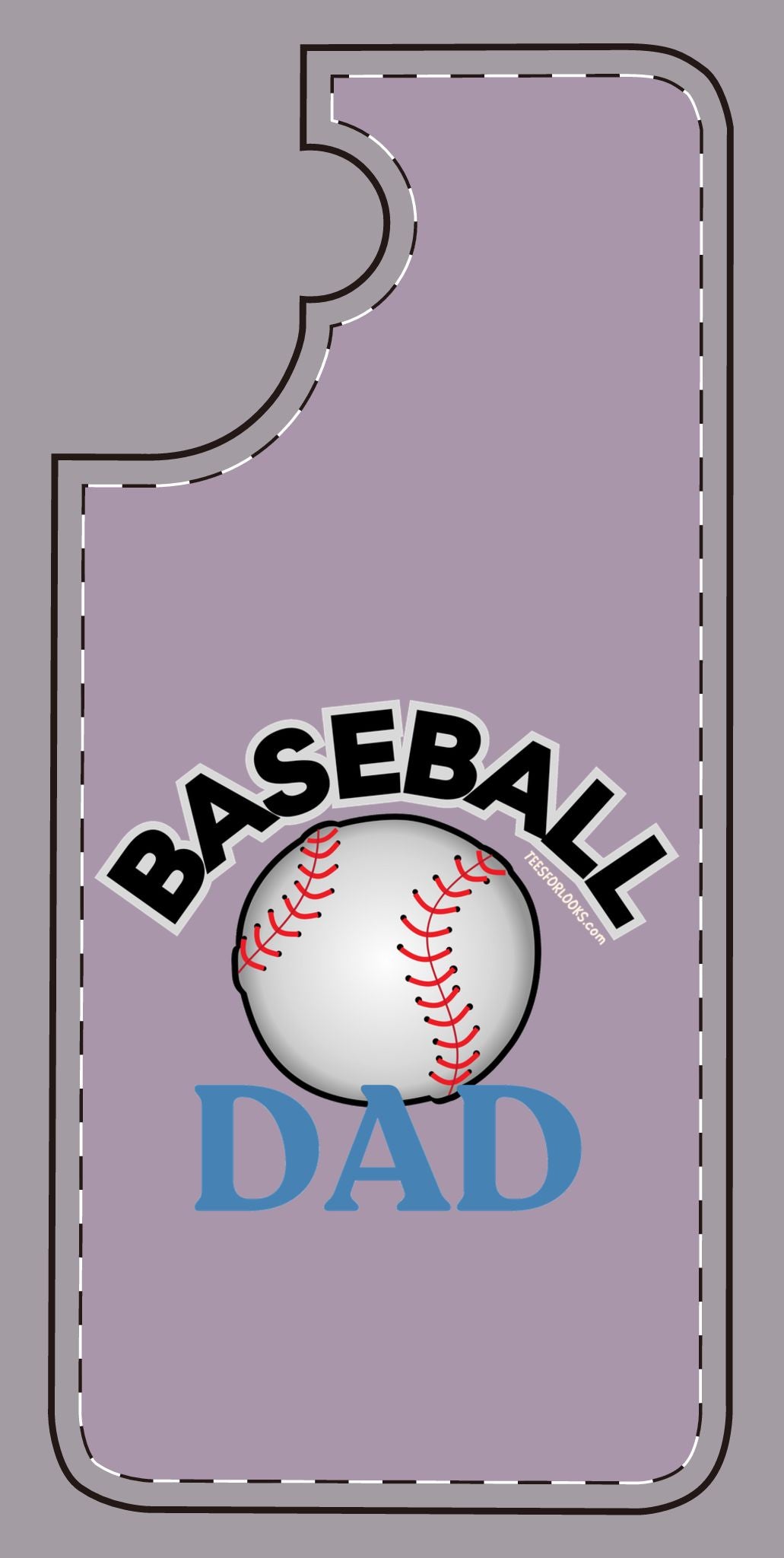 Baseball Dad Silicone Phone Case - Perfect Gift for Sports Lovers