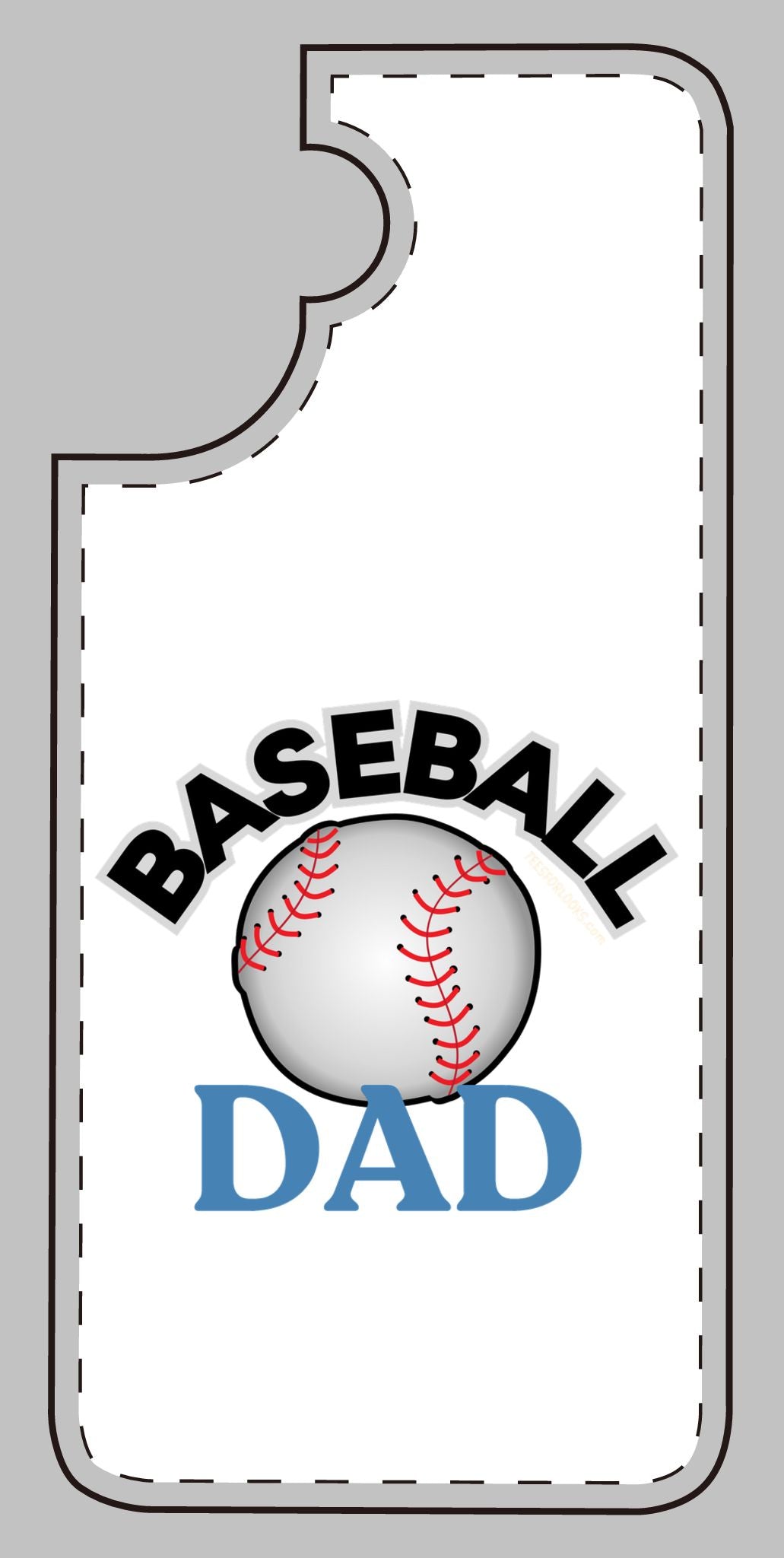 Baseball Dad Silicone Phone Case - Perfect Gift for Sports Lovers