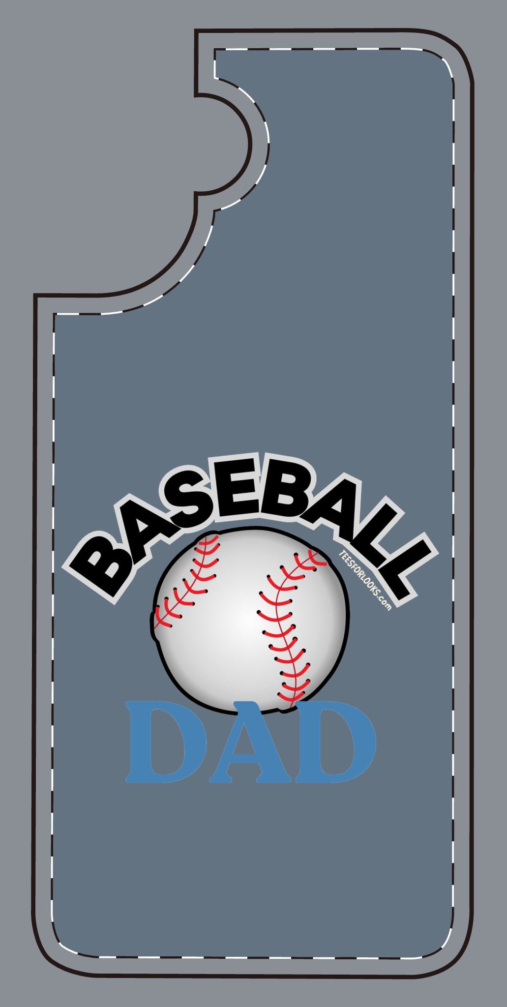 Baseball Dad Silicone Phone Case - Perfect Gift for Sports Lovers