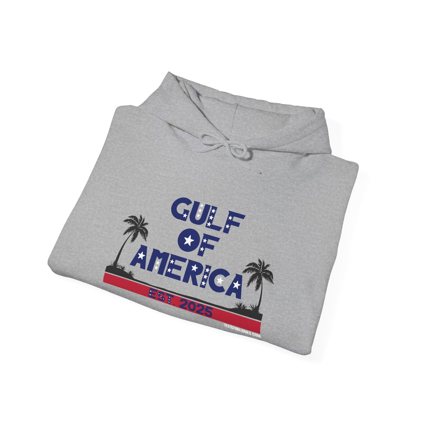 Cozy Gulf of America Hooded Sweatshirt - Perfect for Relaxing Days and Beach Vibes