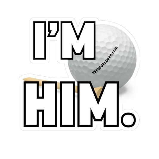 Golf Humor Kiss-Cut Stickers, Fun for Sports Lovers, Laptop Decals, Gift for Golfers, I'll Show You Who I Am!