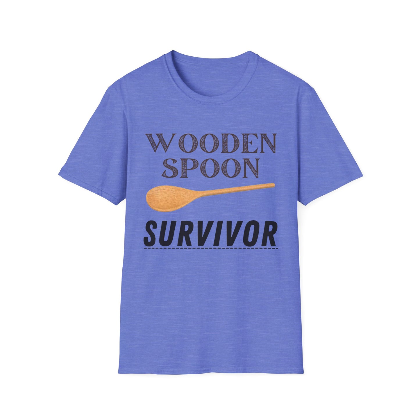 Wooden Spoon Survivor Unisex Softstyle T-Shirt - Fun Cooking Gift for Foodies