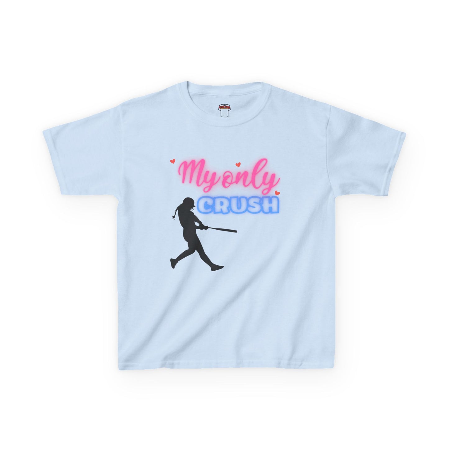 Kids Baseball Lover Tee - "My Only Crush" Design